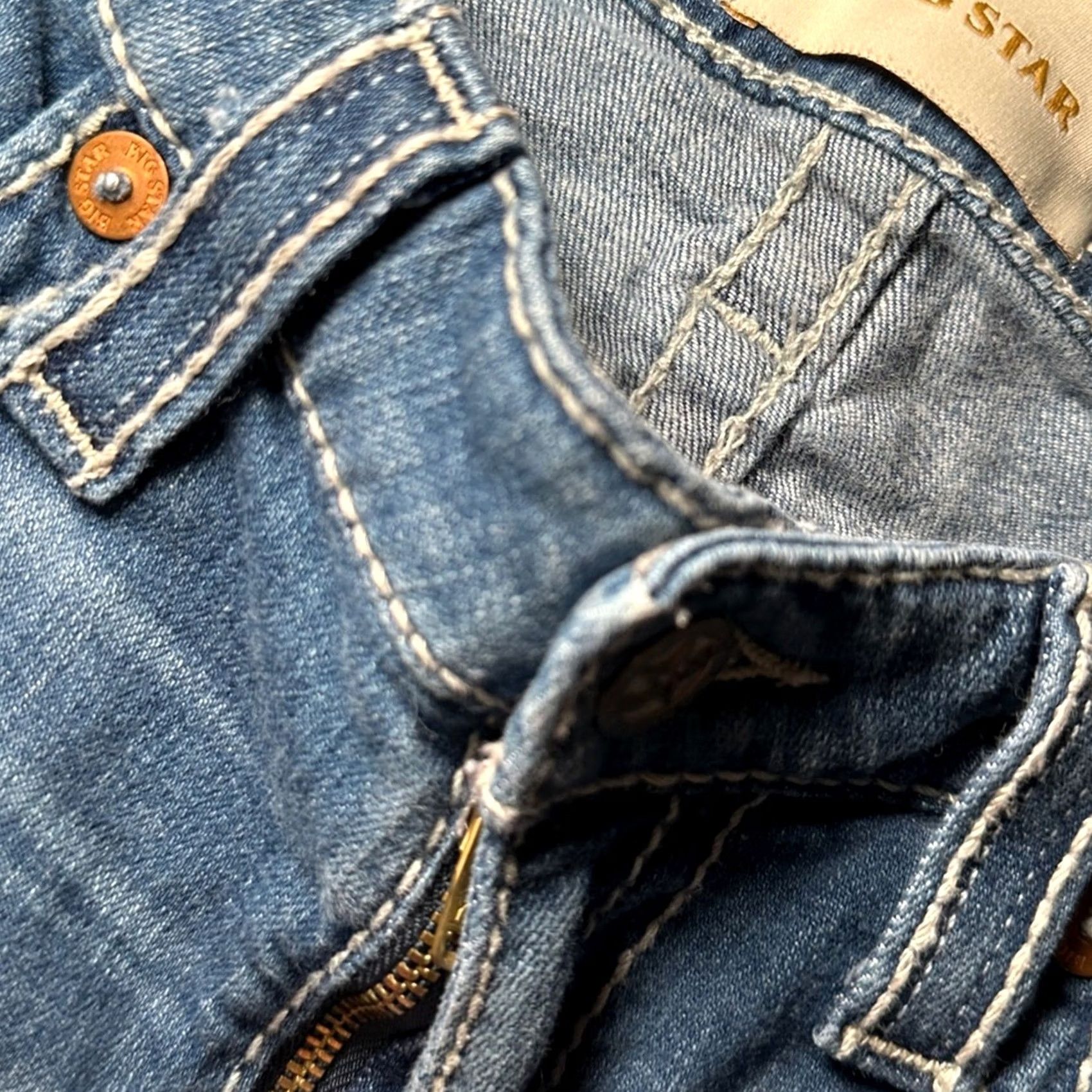 Vintage VINTAGE BIG STAR Skinny Jeans Women 29 Blue 29 Regular Size 29 29 Size 29" - 6 Thumbnail