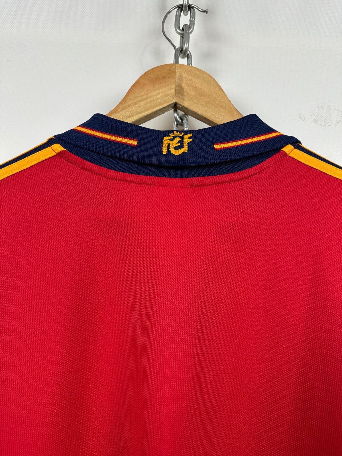 Adidas 1999/2002 Adidas Spain National Team Vintage Soccer Jersey Size US XL / EU 56 / 4 - 17 Thumbnail