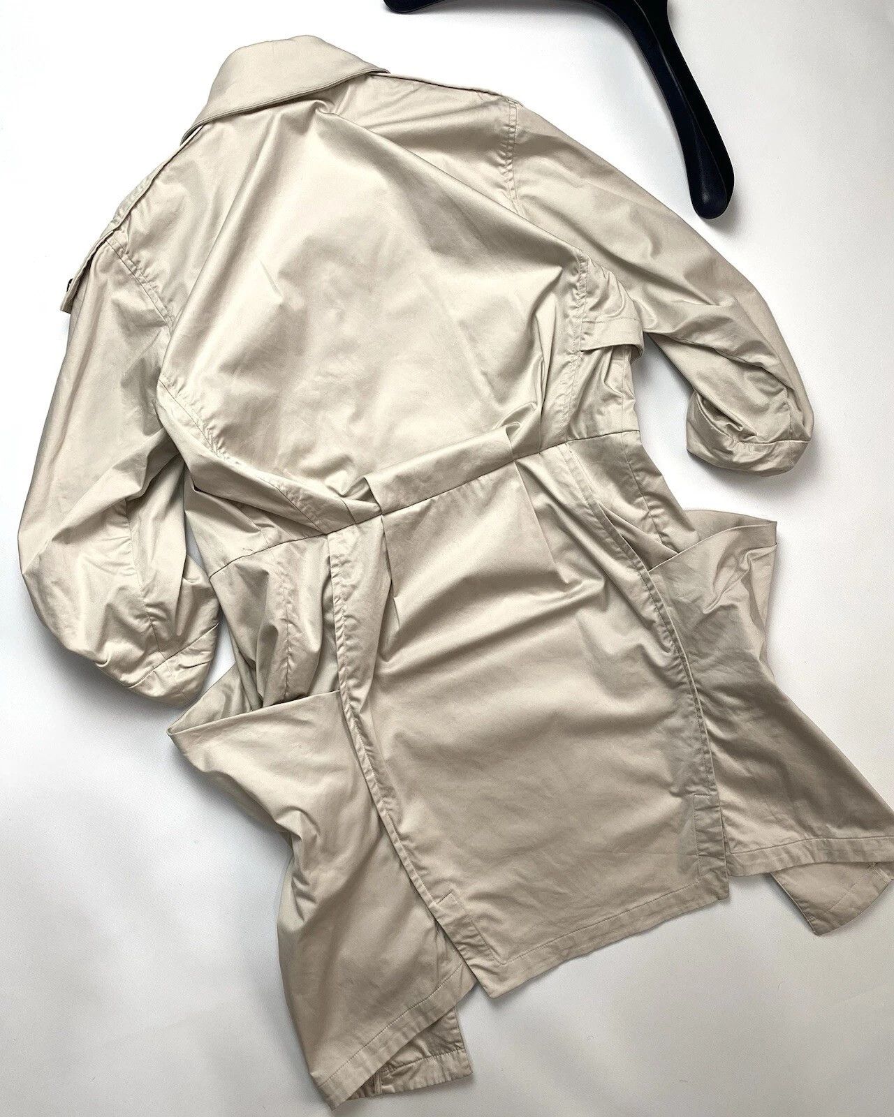 Missoni Missoni Rare Vintage Ivory Trench Coat Asymmetrical Designer Size S / US 4 / IT 40 - 10 Thumbnail