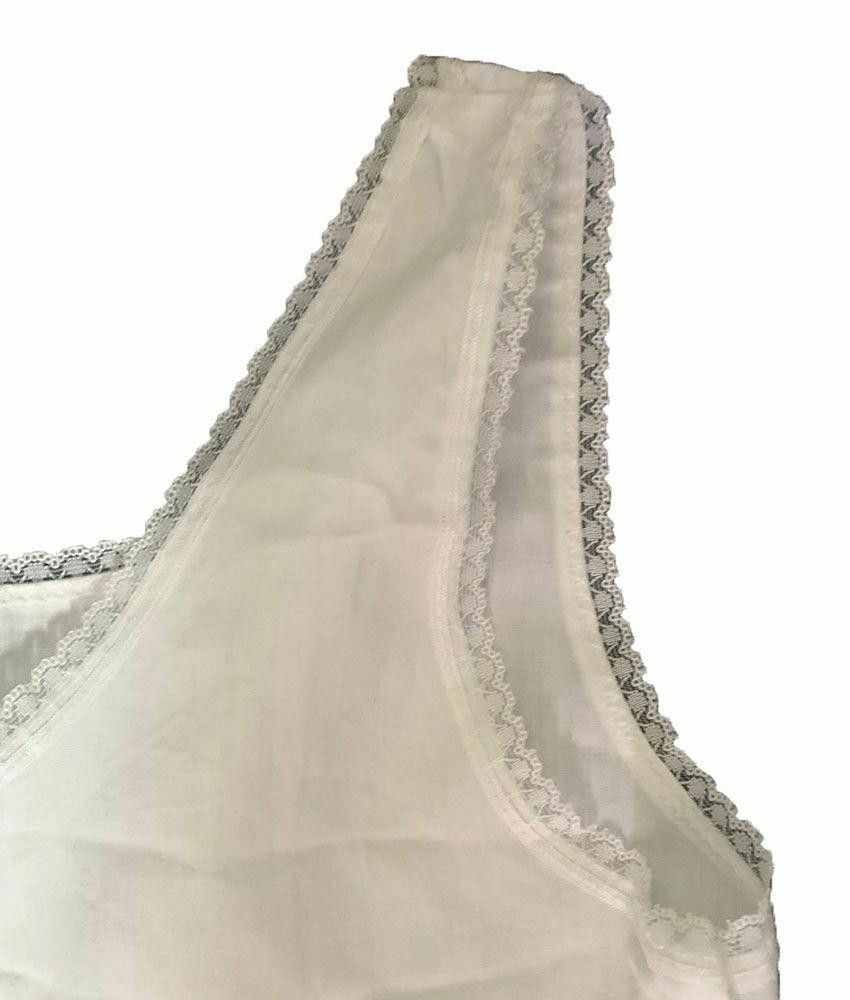 Designer Pre Owned White Hand Made Dress S Size S / US 4 / IT 40 - 3 Thumbnail