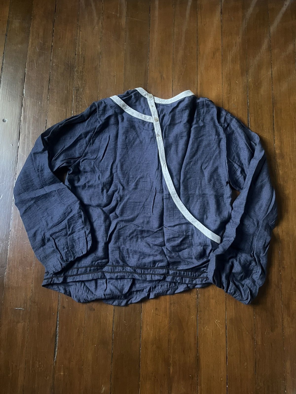 Kiko Kostadinov SS21 Kiko Kostadinov Navy Isaac Shirt Size US M / EU 48-50 / 2 - 9 Thumbnail
