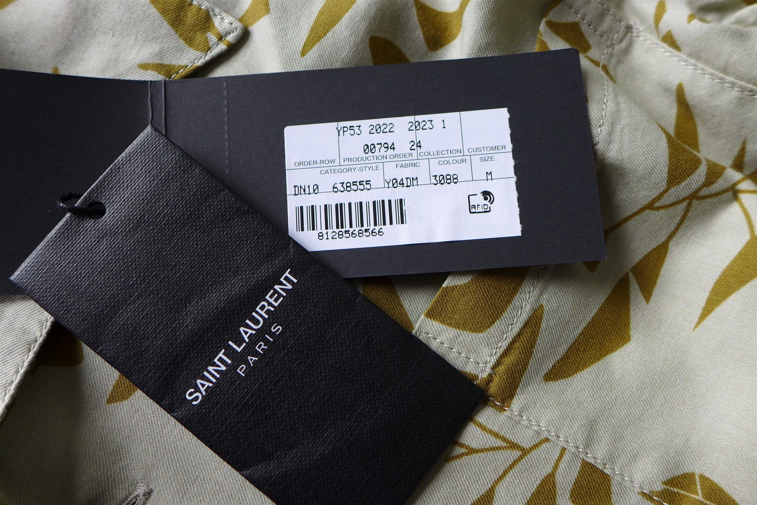 Saint Laurent Paris Saint Laurent Palm Tree Print Short-Sleeve Shirt Size US M / EU 48-50 / 2 - 12 Thumbnail