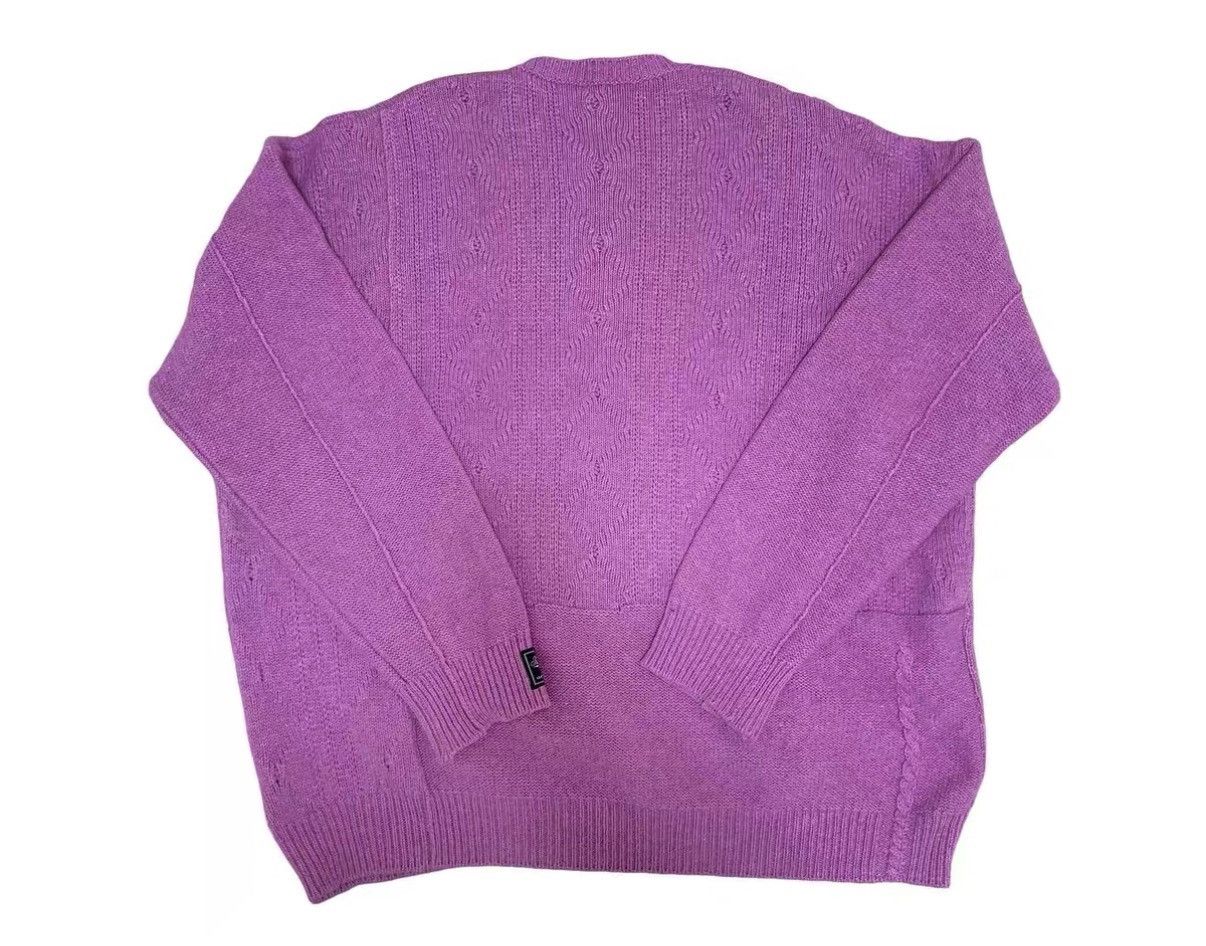 Raf Simons Raf Simons AW22 Pink Portrait Oversized Knit Sweater J31 Size US XS / EU 42 / 0 - 2 Thumbnail