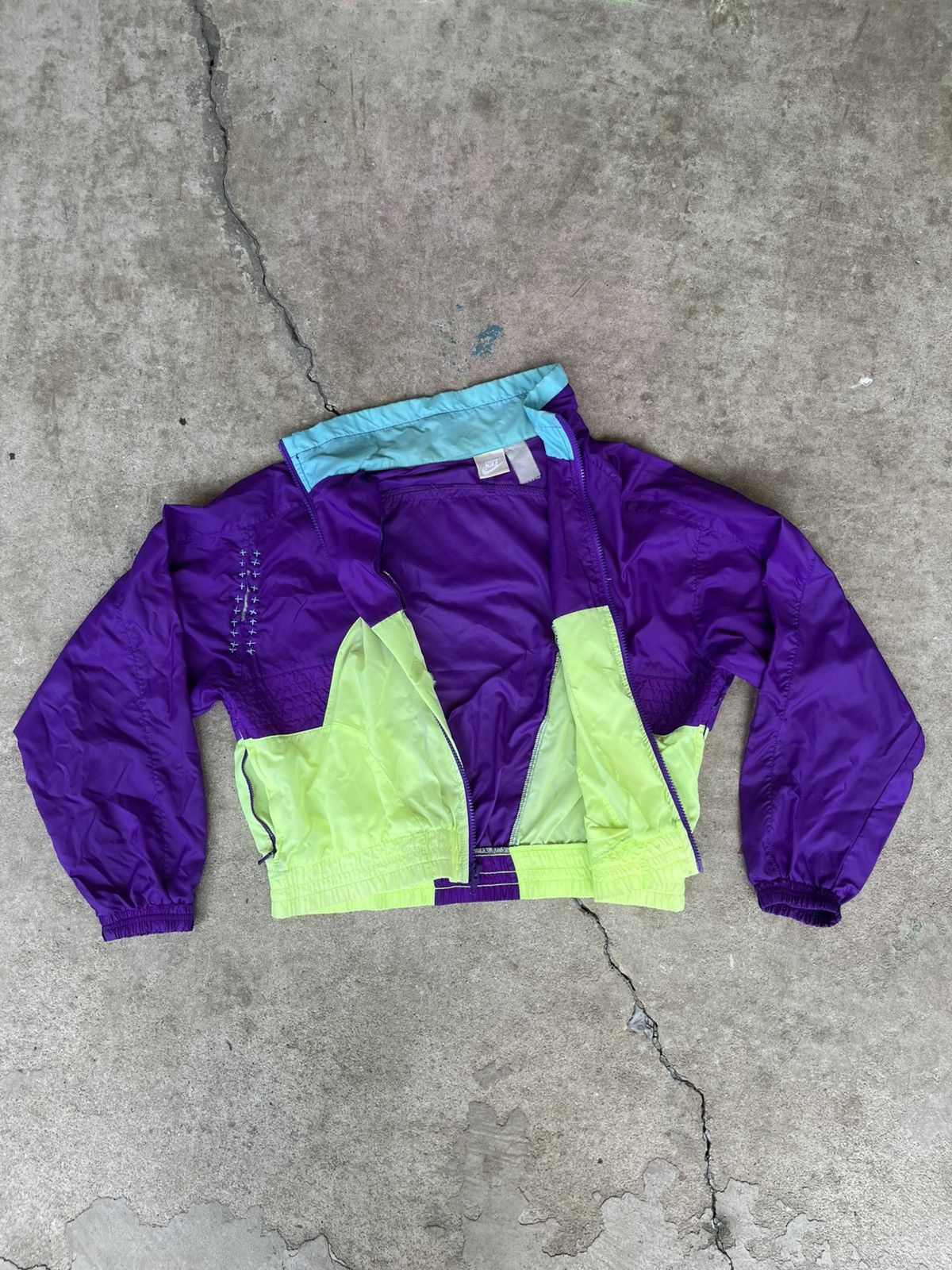 Handmade Custom Boro Repaired Neon Vintage Nike Windbreaker 215Emade Size US S / EU 44-46 / 1 - 6 Thumbnail