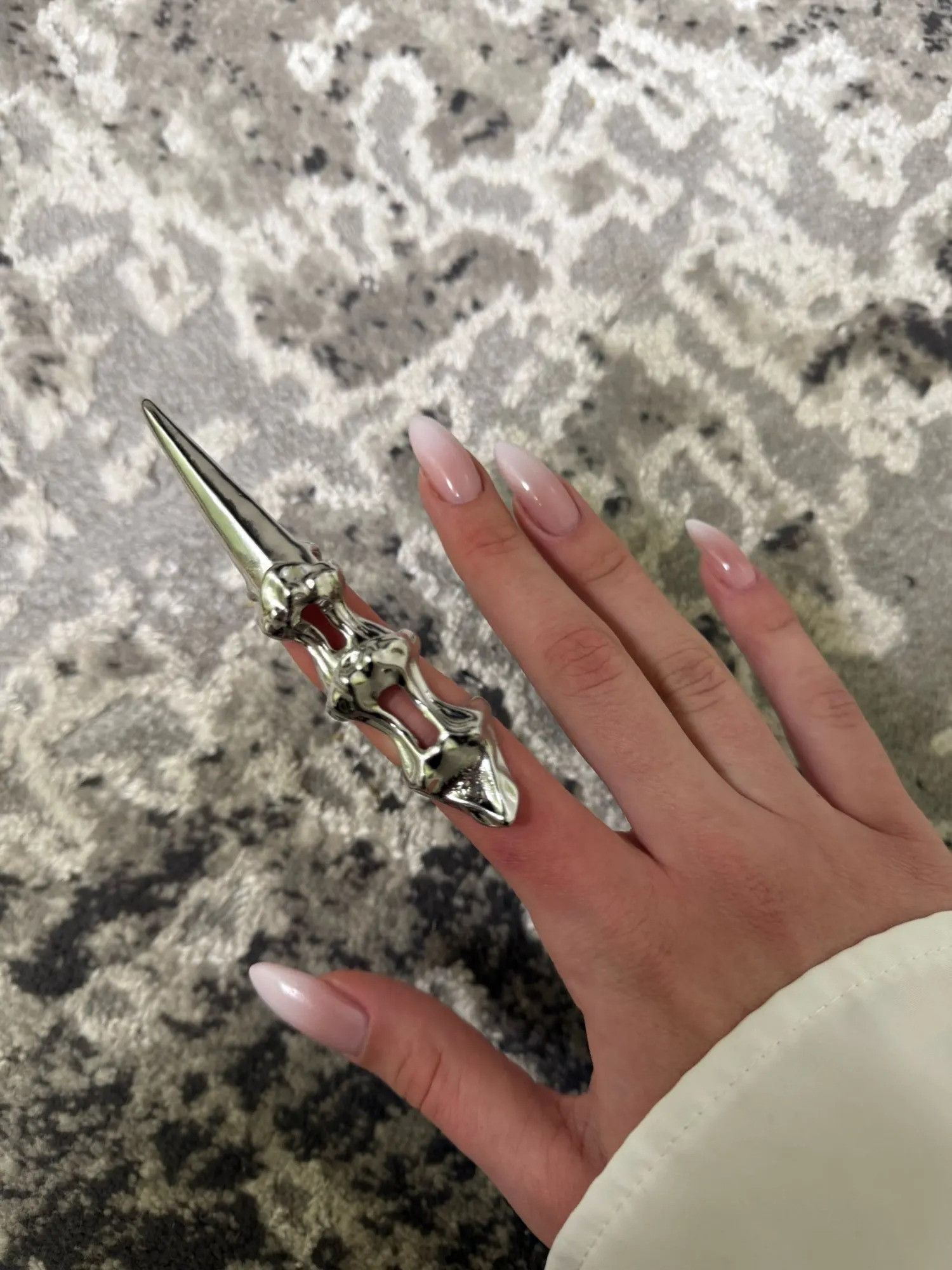 Jewelry Y2k Gothic exoskeleton finger Size ONE SIZE - 3 Thumbnail