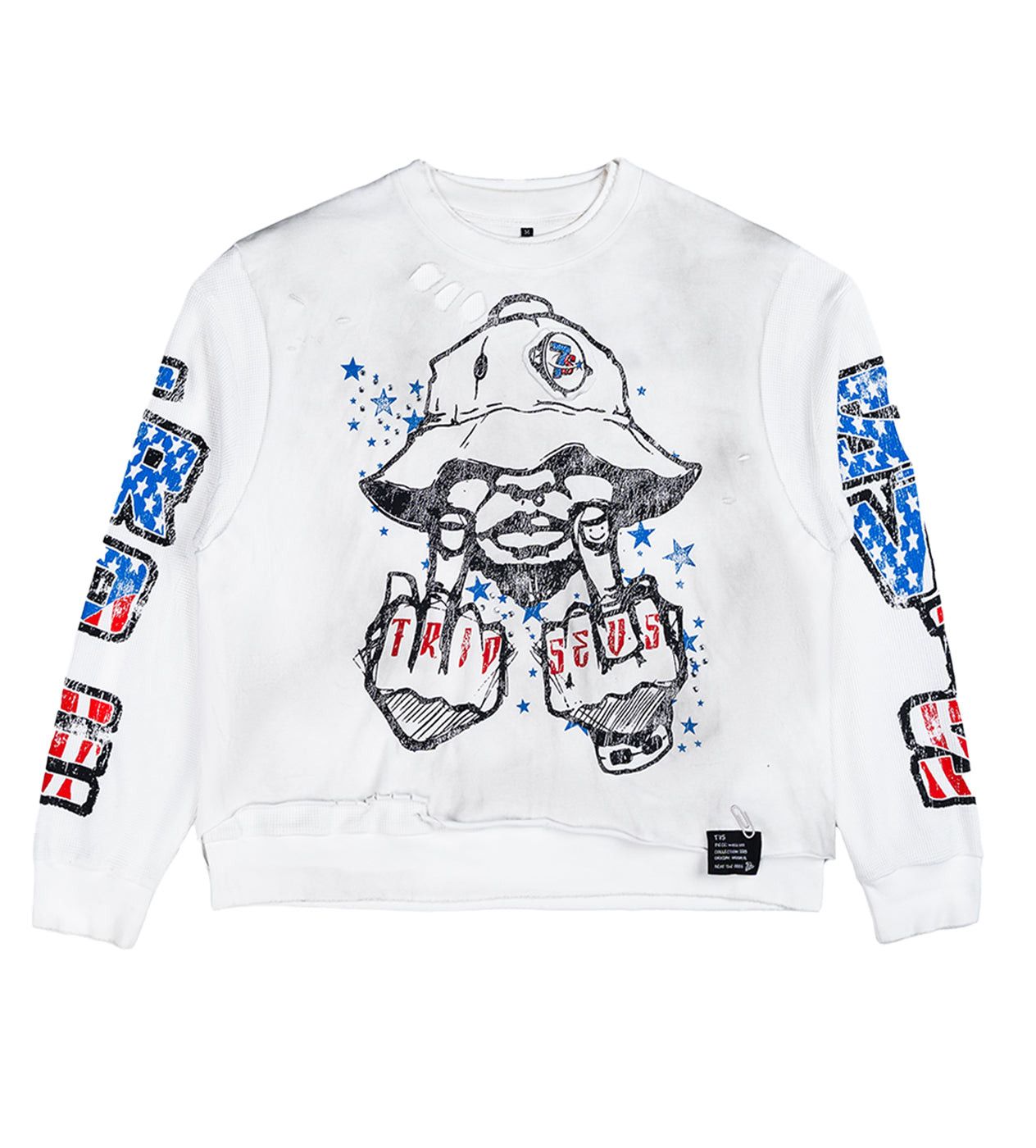 TRIPLE SEVENS Trade War L/S Tee White Size US M / EU 48-50 / 2 - 1 Thumbnail
