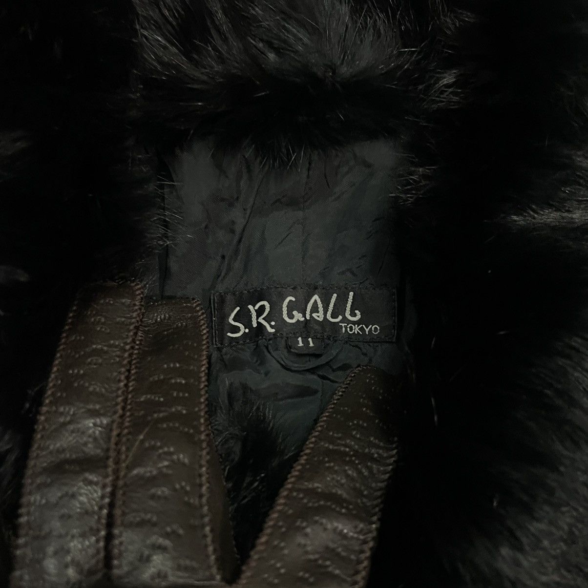 14th Addiction S.R. Gall Tokyo Gothic Punk Fur Coat Button Rick Owens Style Size XS / US 0-2 / IT 36-38 - 9 Thumbnail
