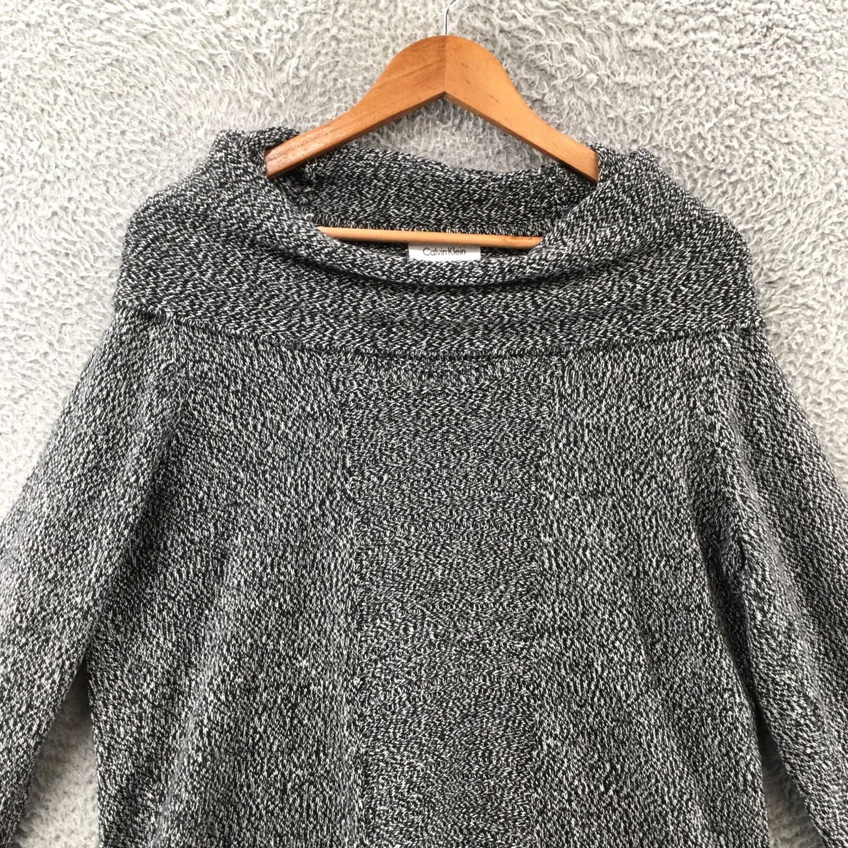 Calvin Klein Calvin Klein Sweater Womens M Grey Long Sleeve Turtle Neck Pull Over Knitted Size M / US 6-8 / IT 42-44 - 2 Thumbnail