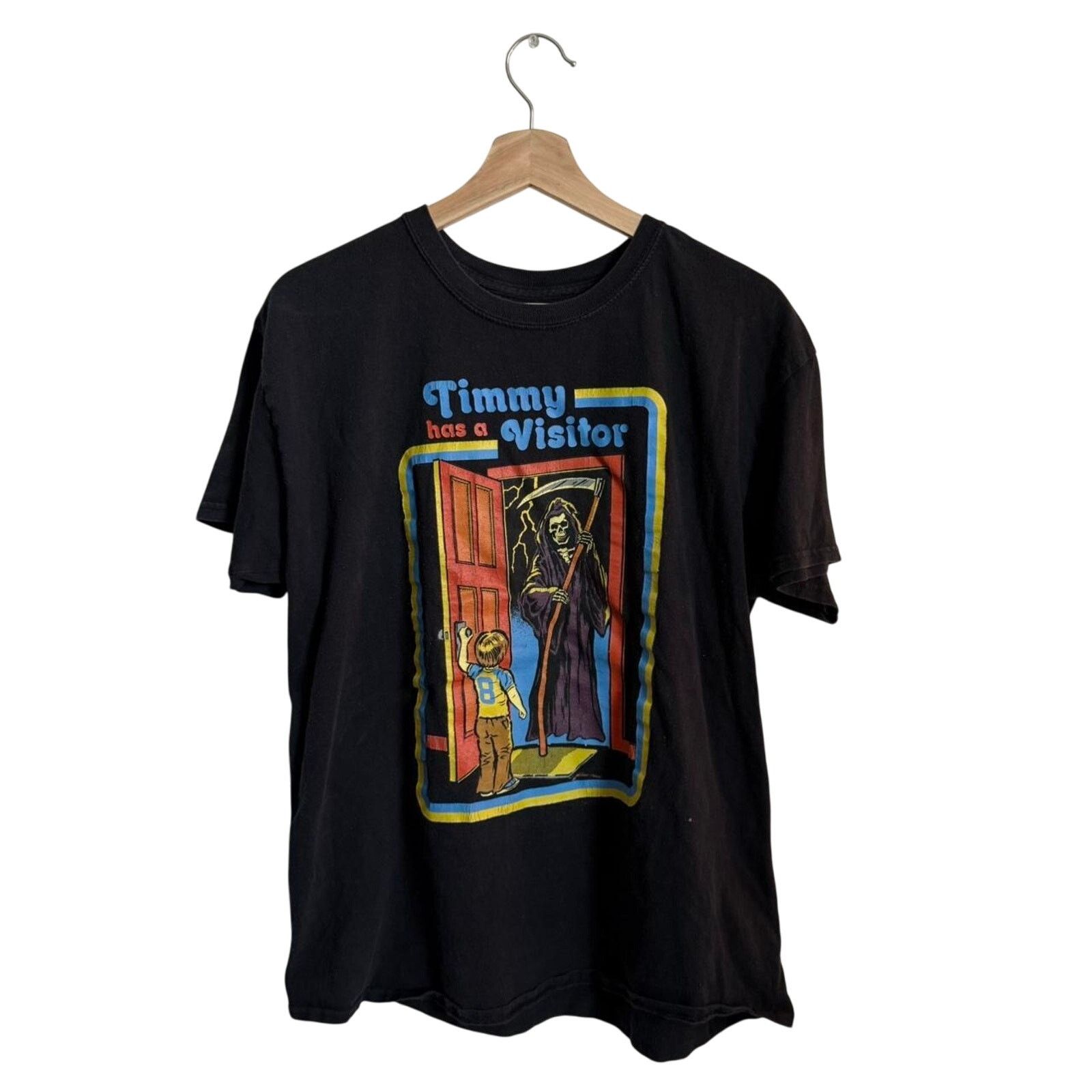 & Other Stories Steven Rhodes Timmy Has A Visitor Grim Reaper Shirt Black Size US L / EU 52-54 / 3 - 1 Thumbnail