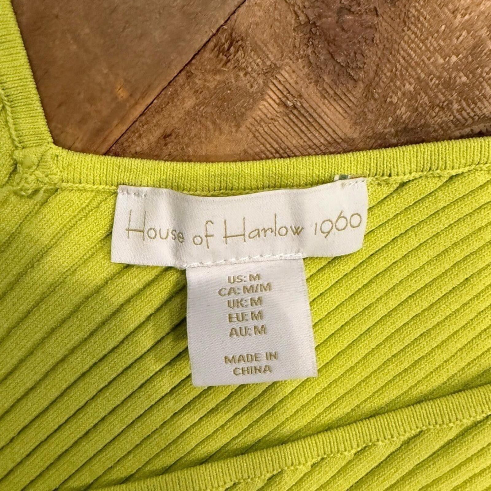 House of Harlow House of Harlow $259 1960 Lime Ribbed Midi Dress M Gold Ring Size M / US 6-8 / IT 42-44 - 5 Thumbnail
