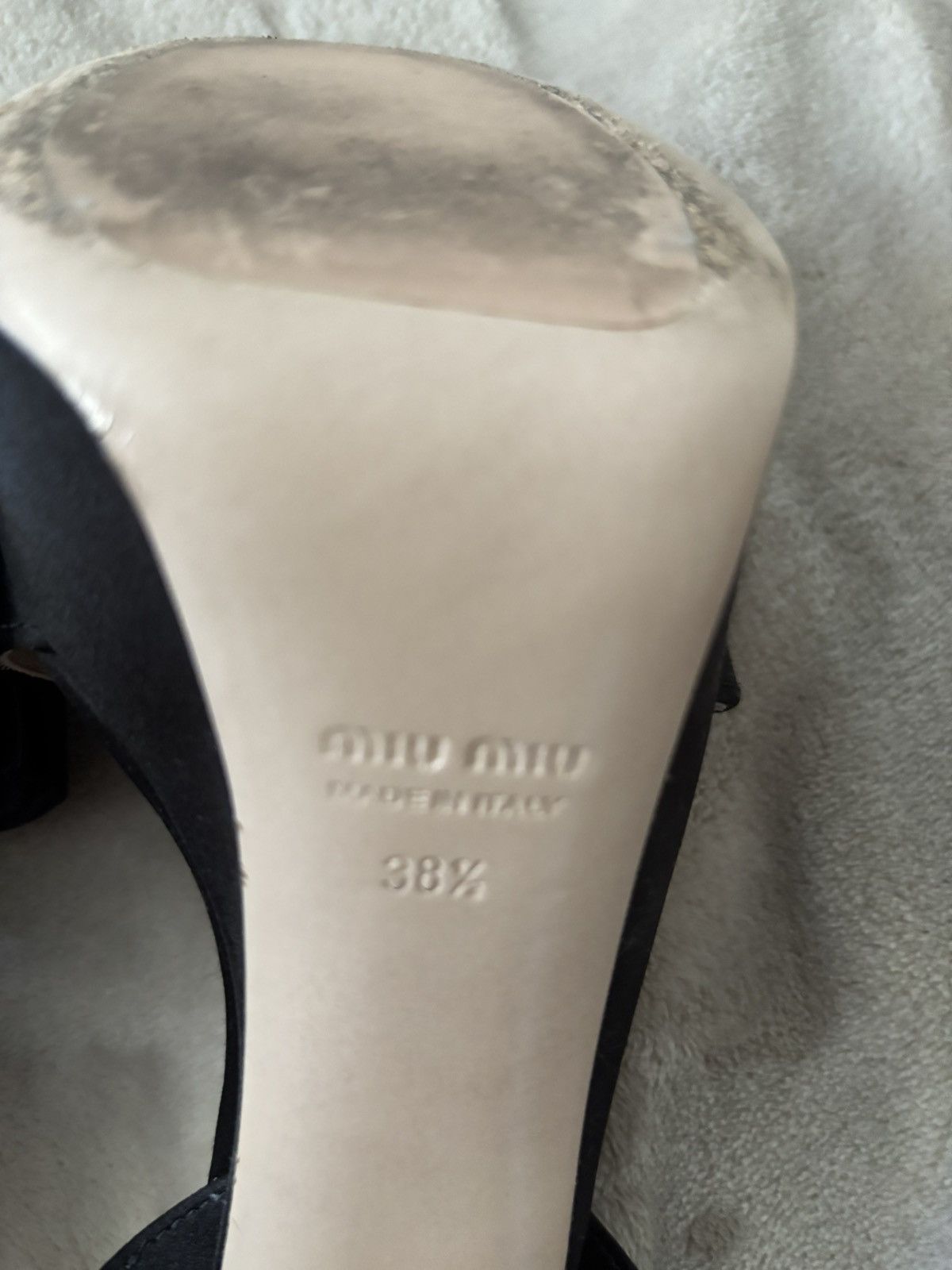 Miu Miu Miu Miu Black Heels With Bow Size US 8.5 / IT 38.5 - 4 Thumbnail