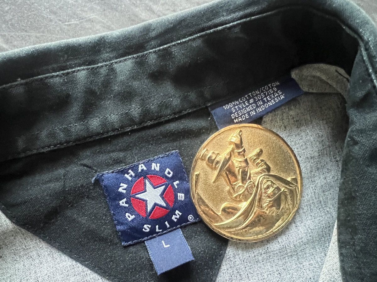 Panhandle Slim Pan Handle Slim : Western Cross Printed Black Pearl Button Size US L / EU 52-54 / 3 - 12 Thumbnail
