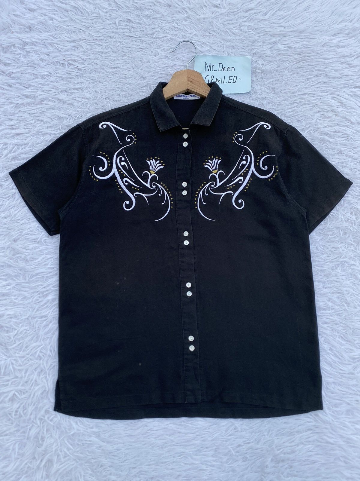 Kansai Yamamoto Rare KansaiYamamoto Kansai Sport Projects Buttons Shirt Size US M / EU 48-50 / 2 - 1 Thumbnail