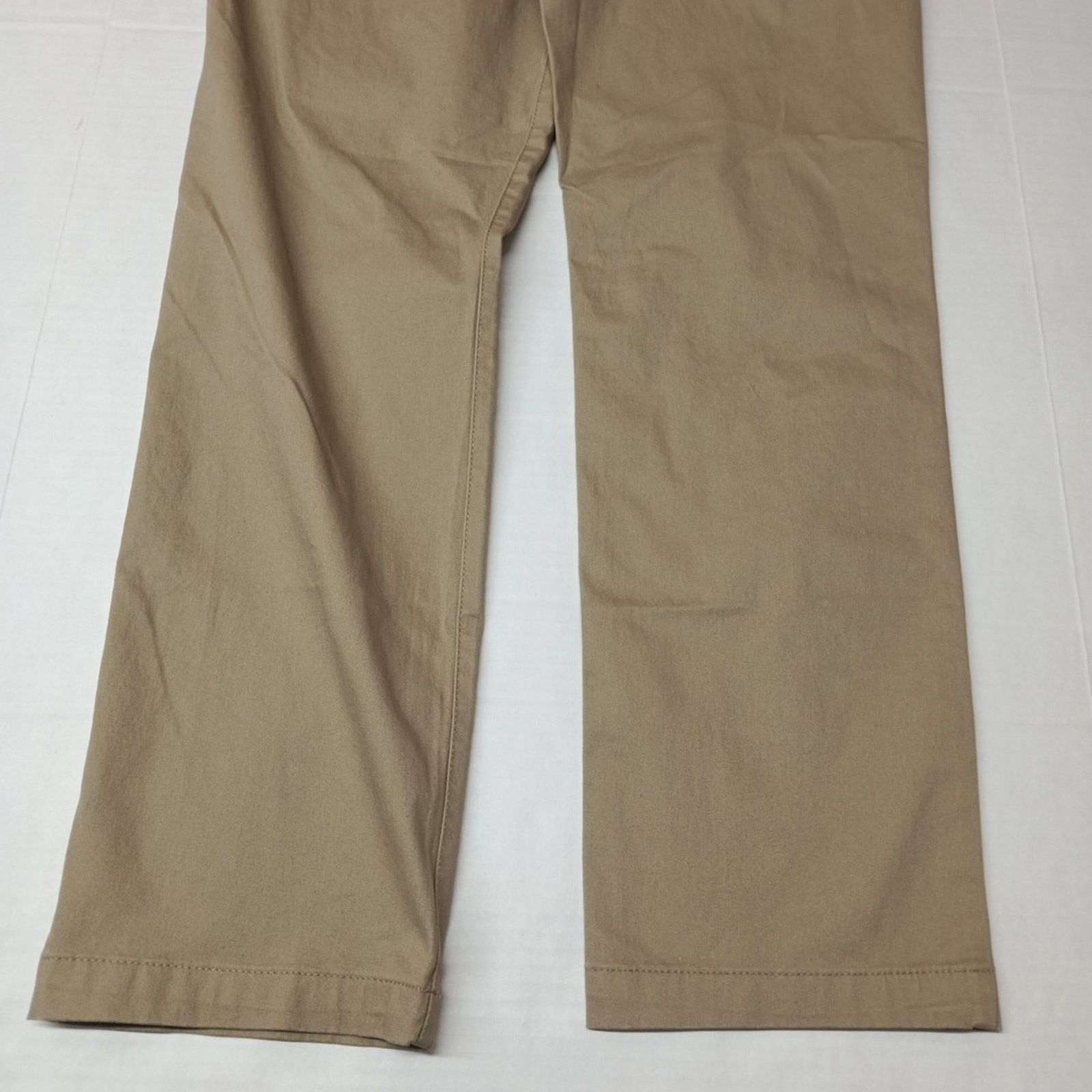 Lee Lee Flat Front Chino Pants Men's 34x32 Khaki Slim Fit Size US 34 / EU 50 - 7 Thumbnail