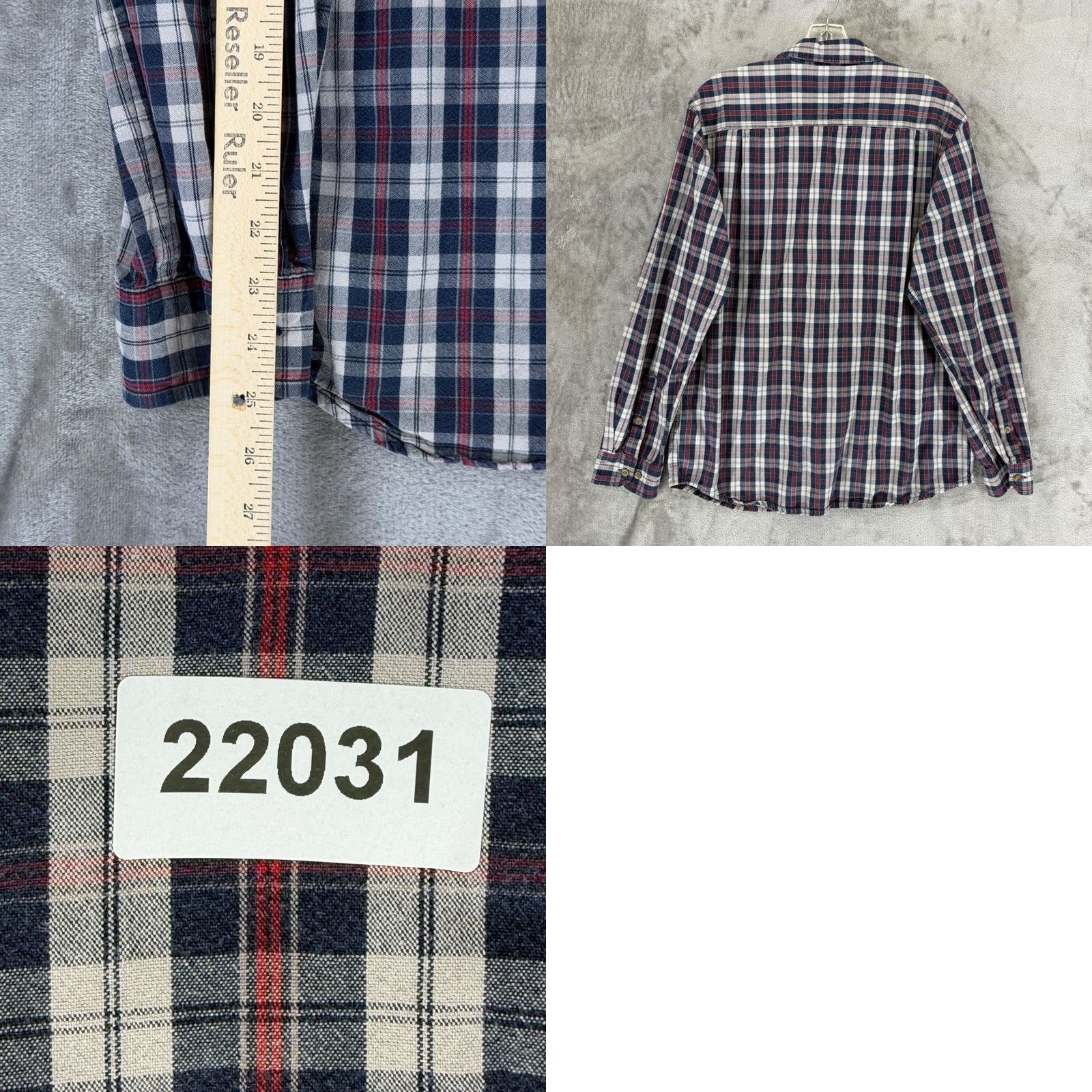 Carhartt Carhartt Shirt Mens Relaxed Fit Plaid Button-Down Navy Red 102214 412 M Multicolor Button-Up Long Sleeve Casual Workwear Size US M / EU 48-50 / 2 - 8 Thumbnail