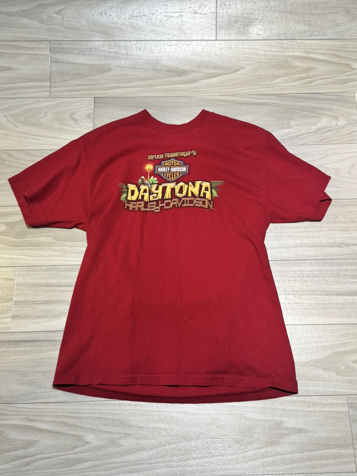 Harley Davidson Vintage Harley Davidson Daytona Bike Week Tee Red Size US M / EU 48-50 / 2 - 1 Thumbnail