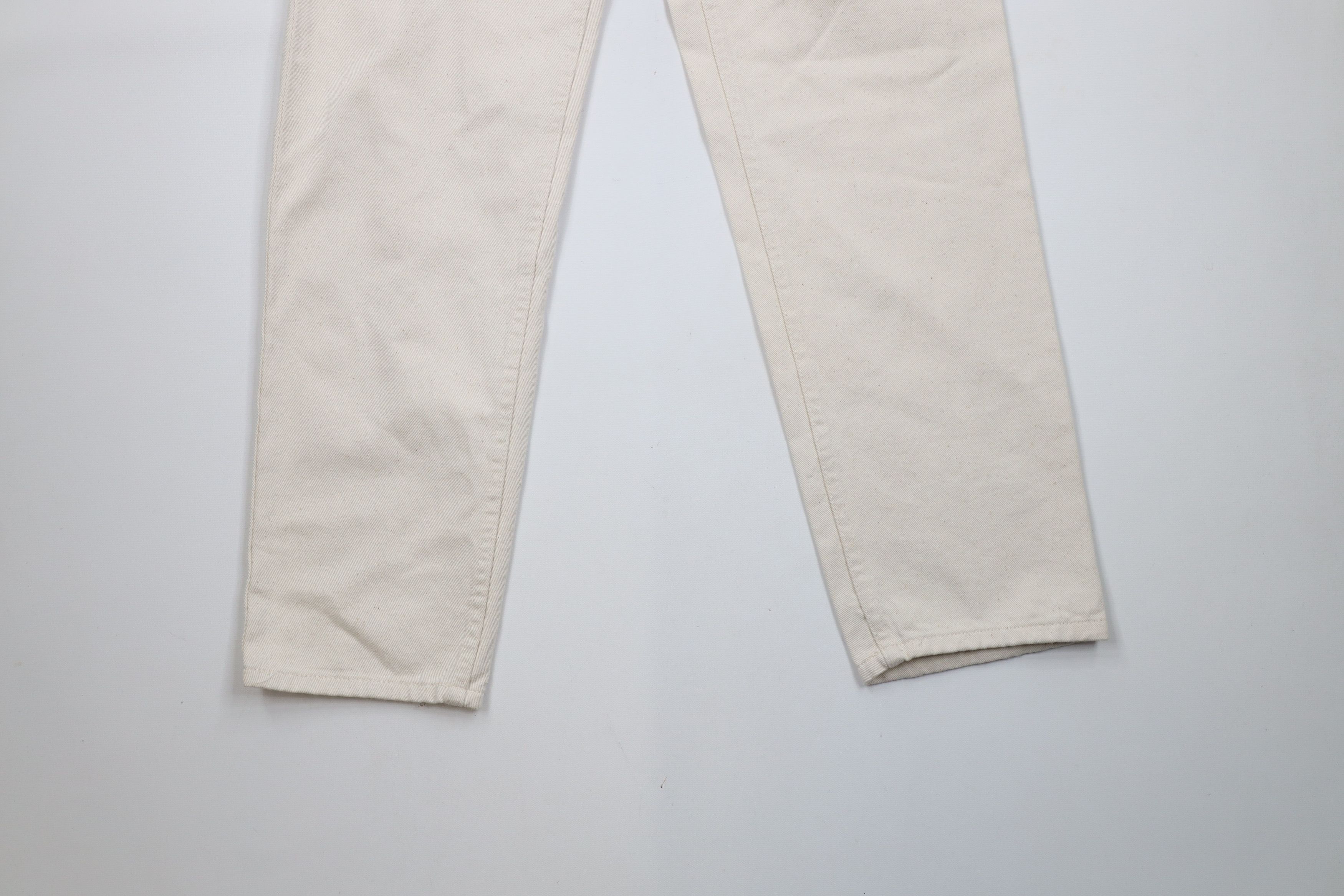 Vintage Deadstock Vintage 90s Streetwear Leg Denim Jeans Beige Size US 32 / EU 48 - 4 Thumbnail