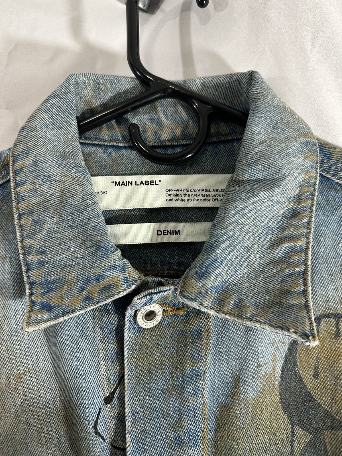 Off-White Off White Graffiti Denim Jacket Size US S / EU 44-46 / 1 - 5 Thumbnail