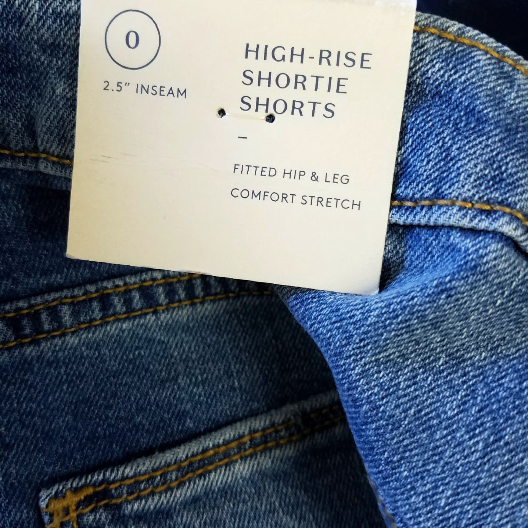 Vintage Universal Threads Womens Denim Shorts Sz 0 Blue High Rise Shortie Shorts Size 25" / US 0 / IT 36 - 3 Thumbnail