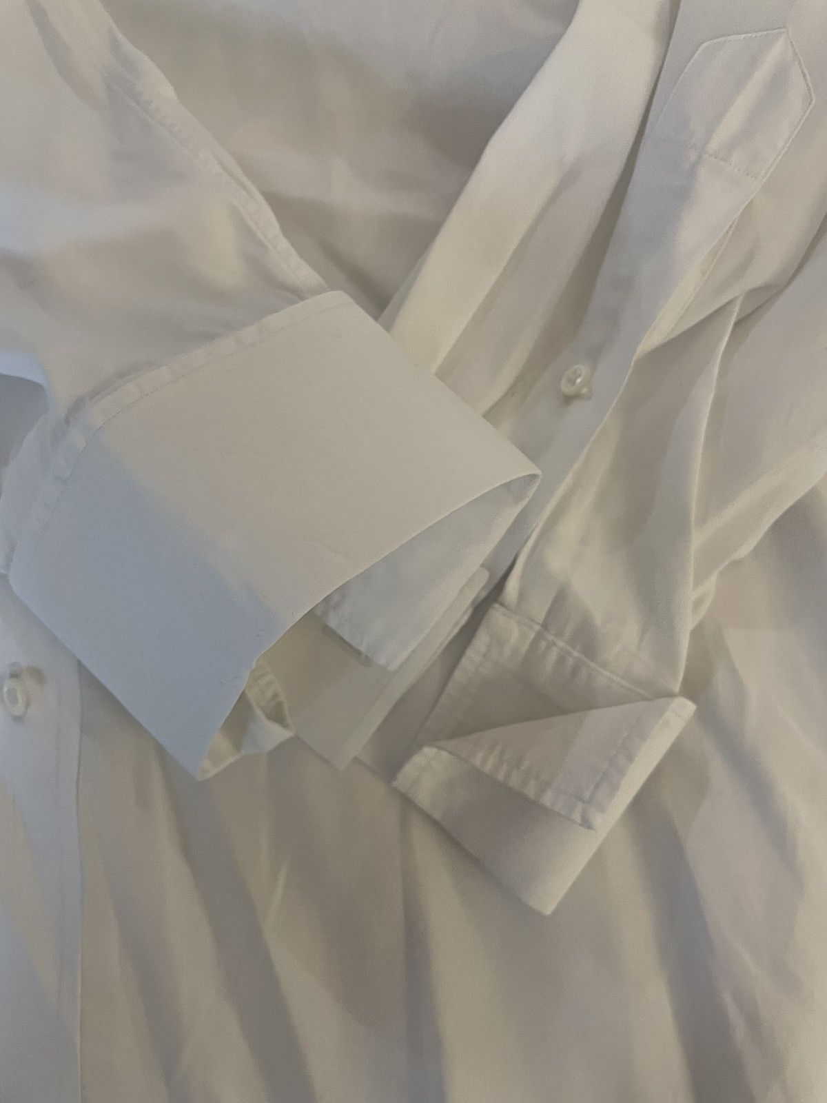 Polo Ralph Lauren × Vintage Estate Two-Ply Cotton Spread Collar French Cuff Shirt Size US XL / EU 56 / 4 - 3 Thumbnail