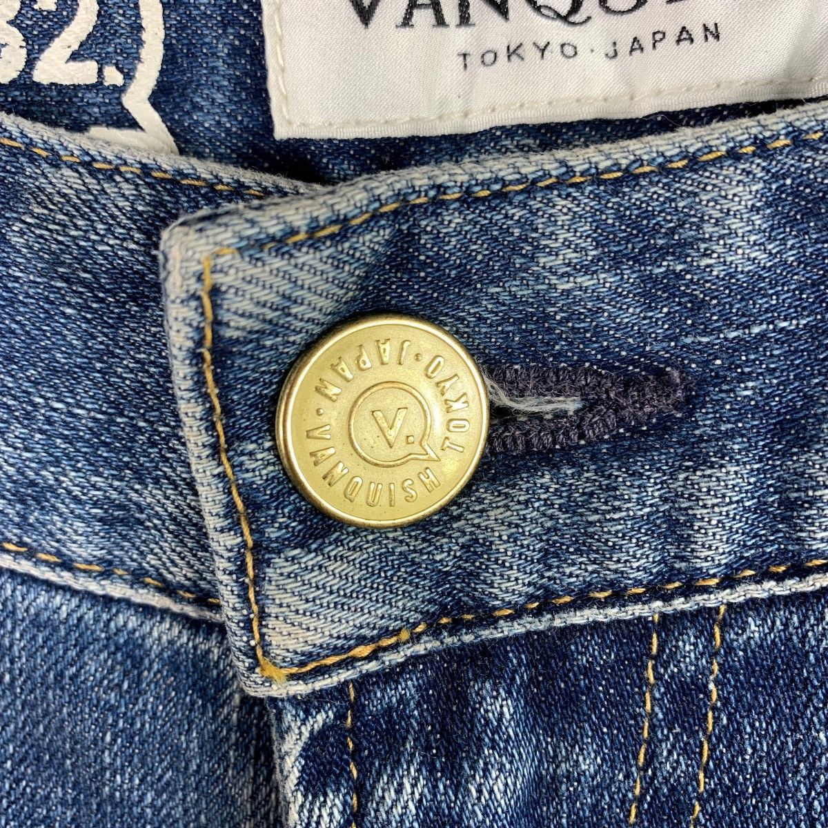 Japanese Brand × Vanquish VANQUISH Distressed patchwork blue jeans Size 32" / US 10 / IT 46 - 5 Thumbnail