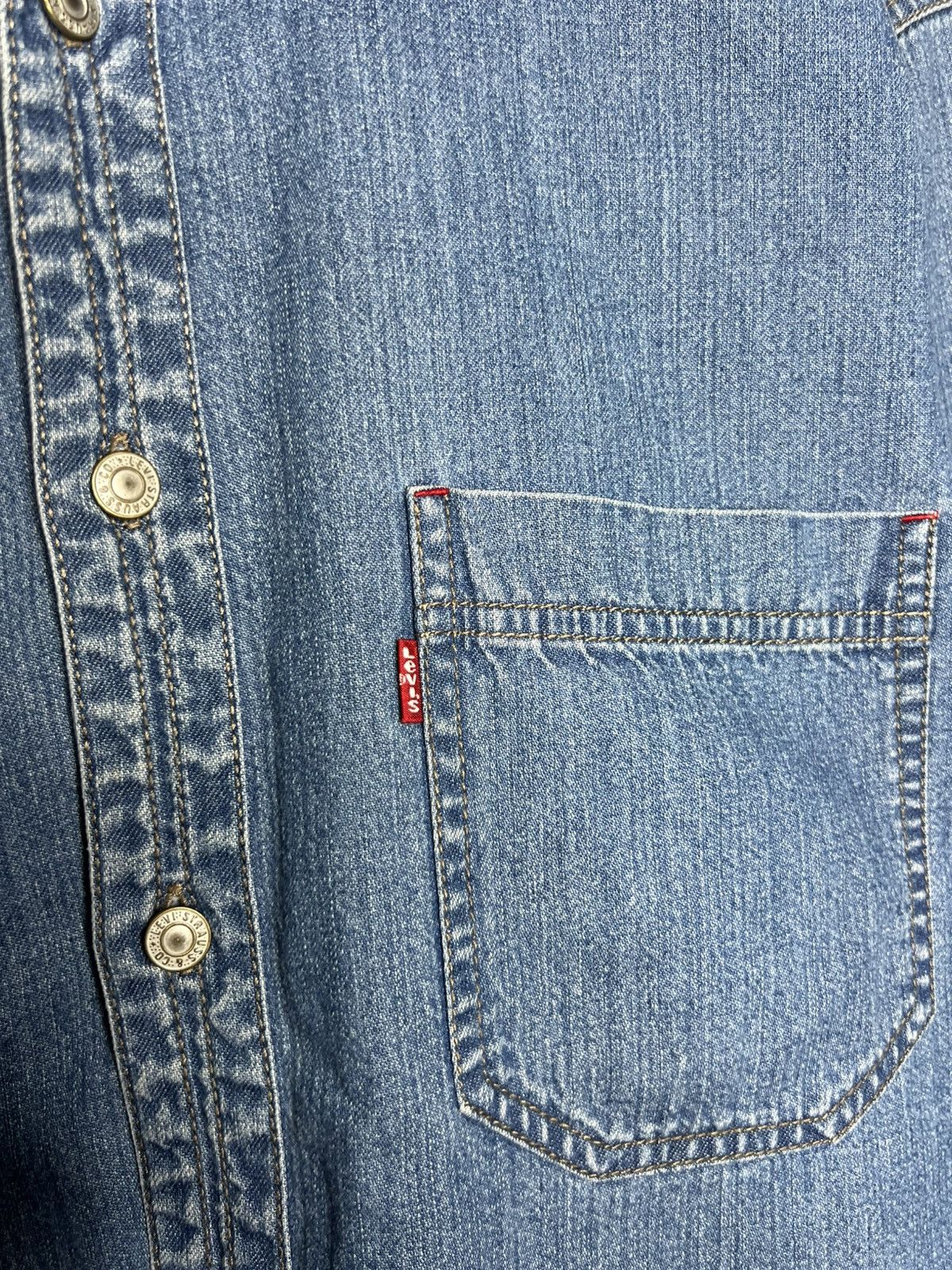 Levi's Levi’s Red Tab Denim Shirt Long Sleeve Rare Size US L / EU 52-54 / 3 - 5 Thumbnail