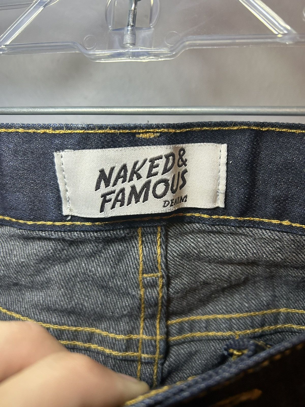 Naked & Famous Naked & Famous Deep Indigo Stretch Selvedge Denim jeans Size US 31 - 3 Thumbnail