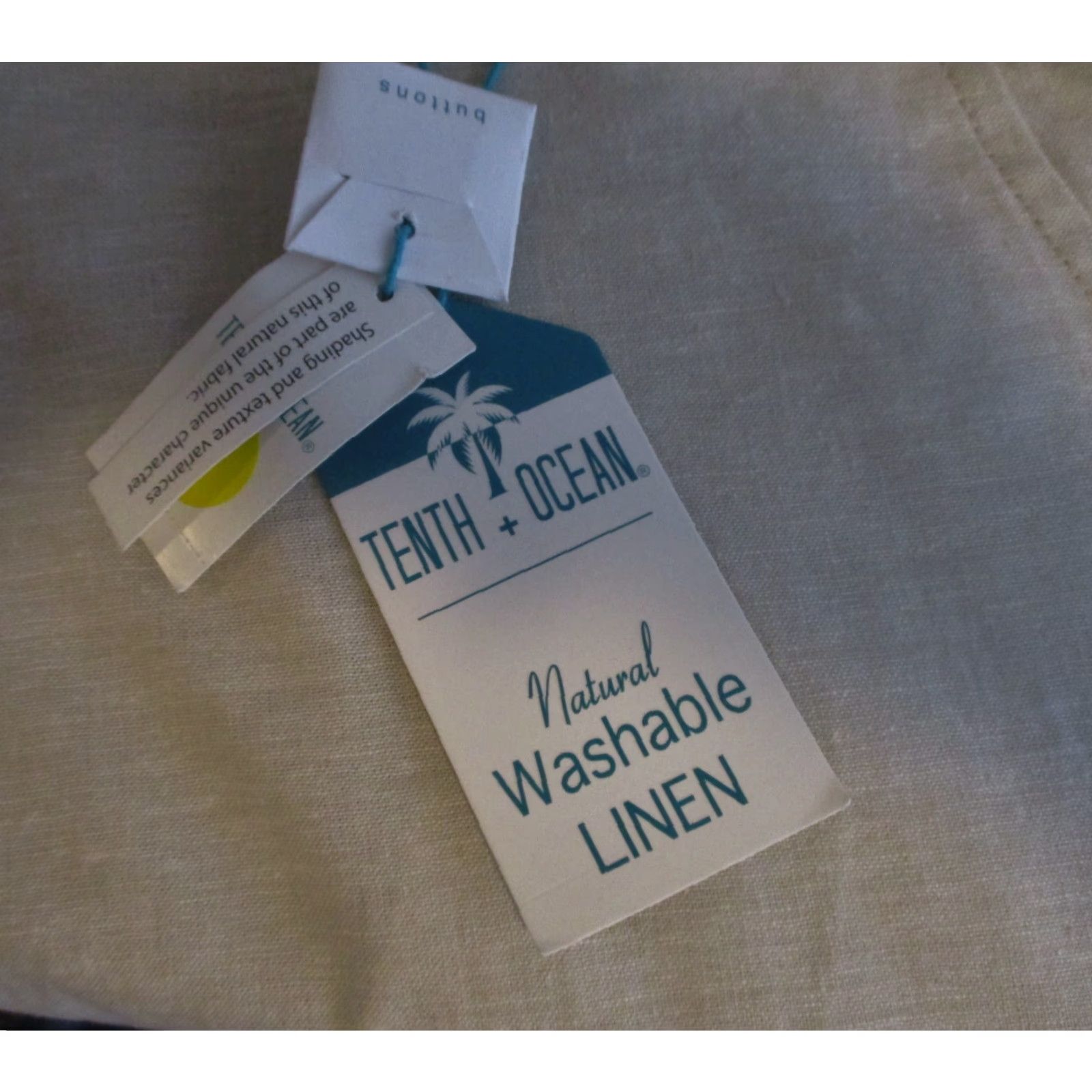 Vintage TENTH + OCEAN Linen Oxford Shorts Men 44 Beige Tan NWT Vintage No XS Size US 44 / EU 60 - 5 Thumbnail