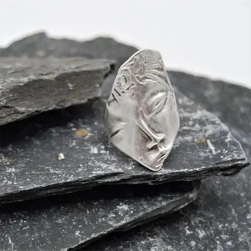 High Sport × Jewelry × Ring Of Fire Vintage Human Face Ring Size ONE SIZE - 2 Thumbnail