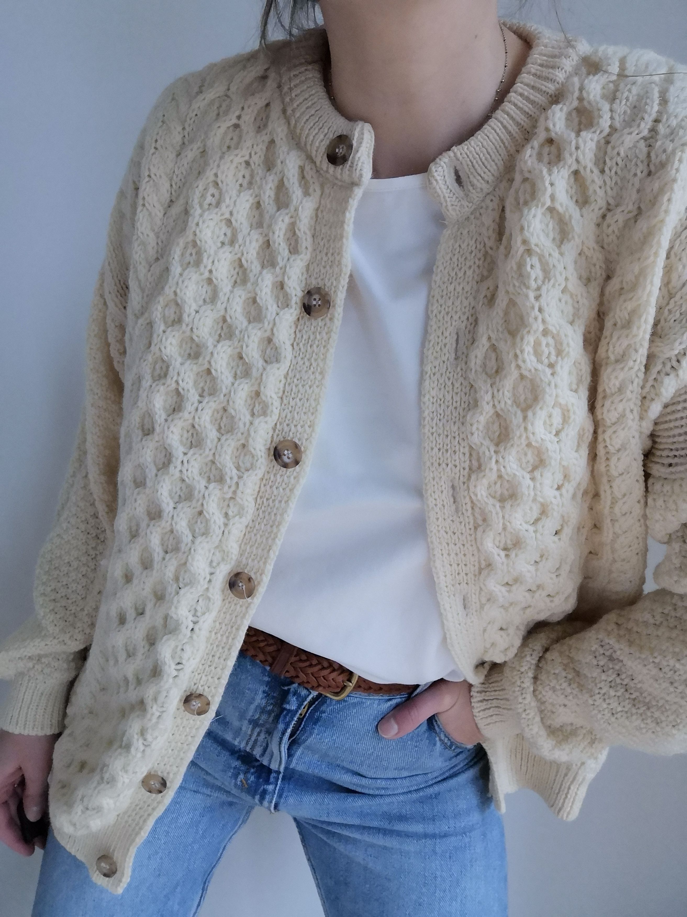 Vintage wool sweater size L Size L / US 10 / IT 46 - 2 Thumbnail