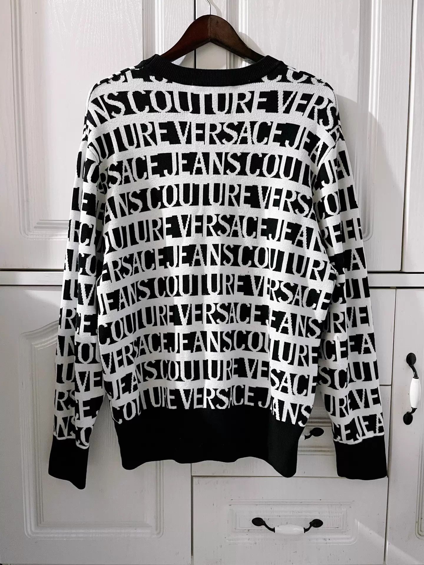 Versace Versace All Over Logo Nylon Trendy Sweatshirt M Size US M / EU 48-50 / 2 - 2 Thumbnail