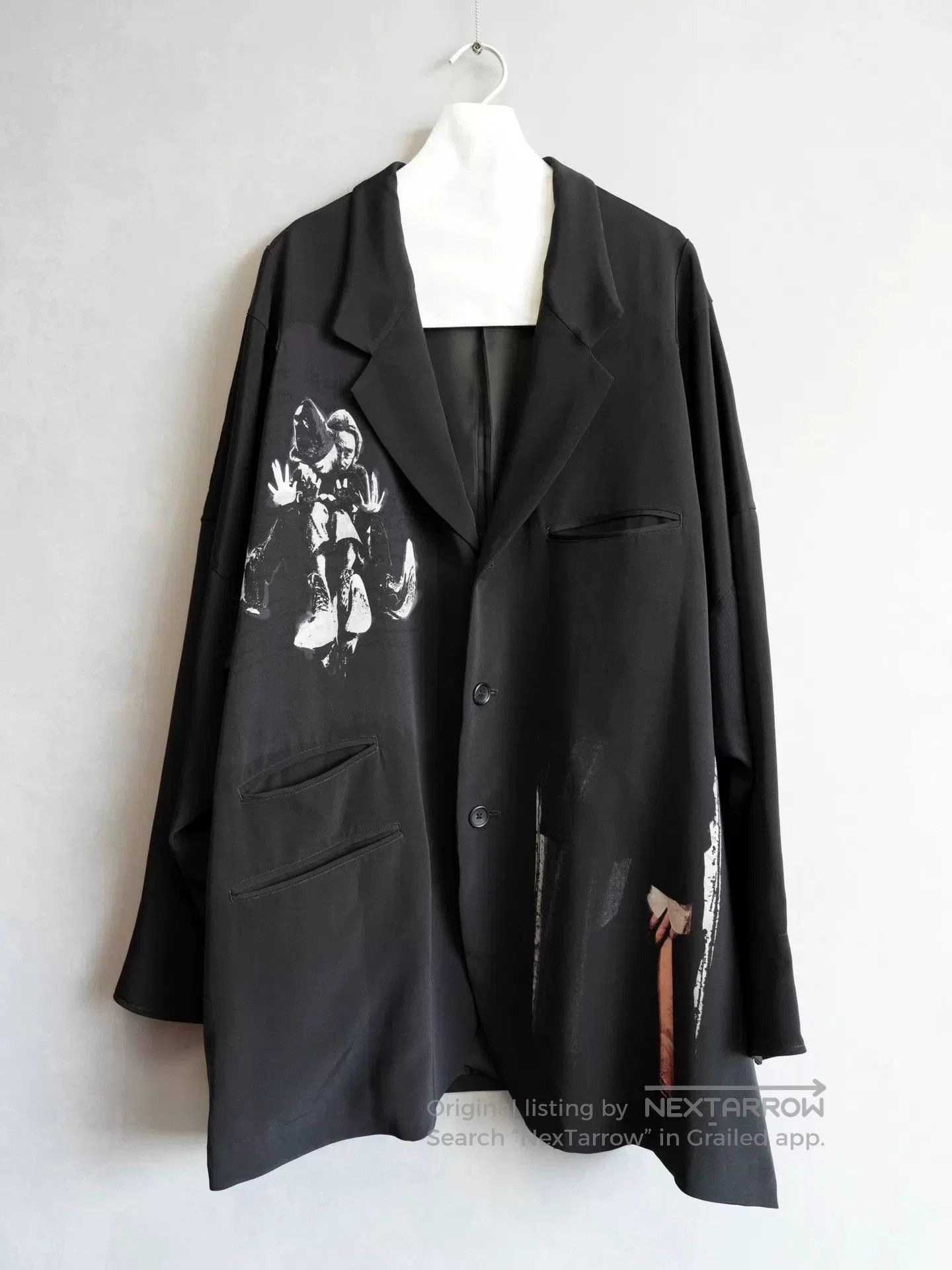 Yohji Yamamoto Yohji Yamamoto Printed Silk Jacket. Size M / US 6-8 / IT 42-44 - 1 Thumbnail