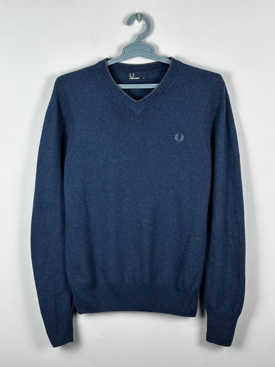 Fred Perry Fred Perry Blue Wool Sweater Size S Size US S / EU 44-46 / 1 - 1 Thumbnail