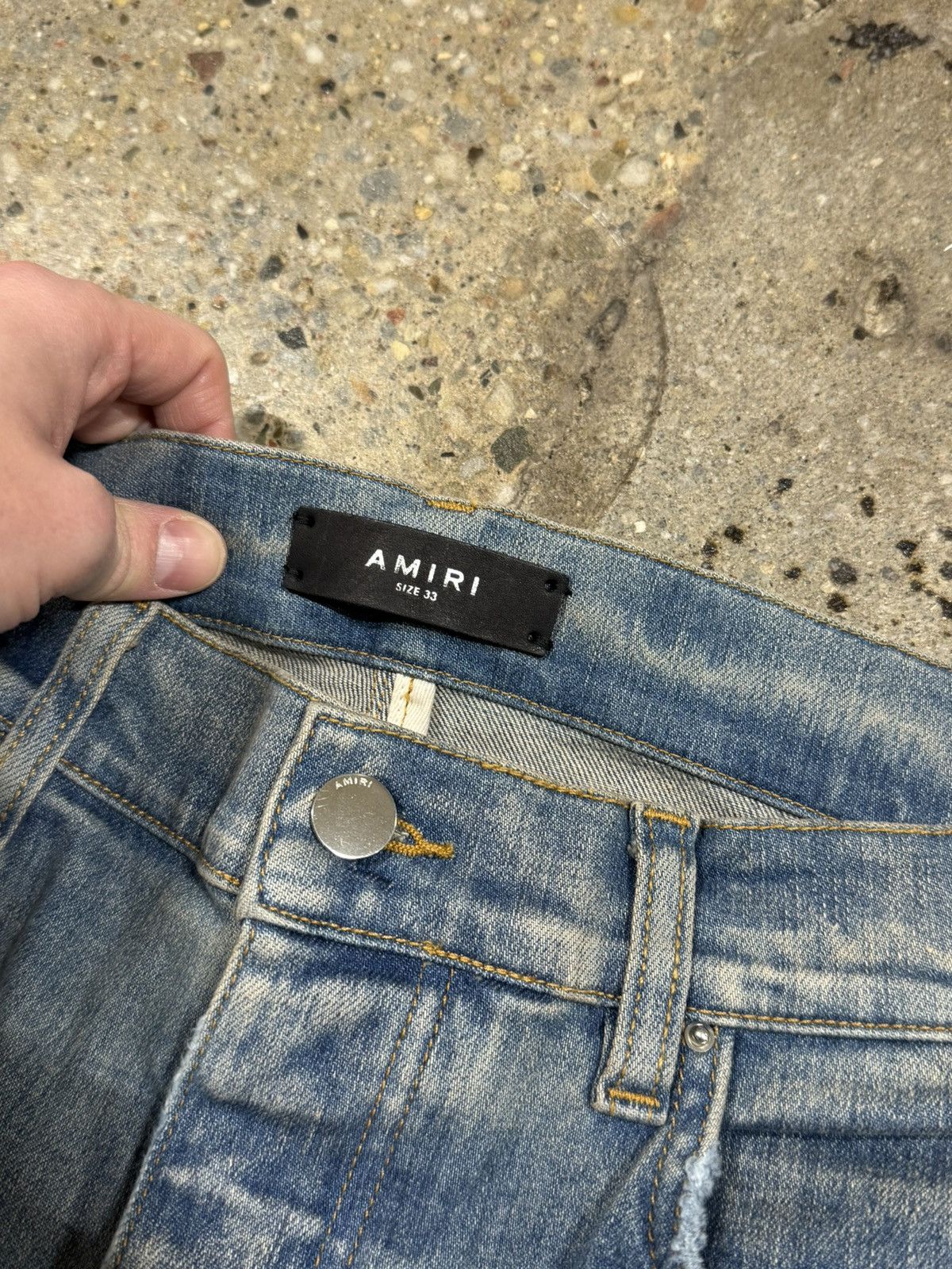 Amiri Amiri Crystal Thrasher Clay Indigo Jeans NEW 2800$ Size US 33 - 6 Thumbnail