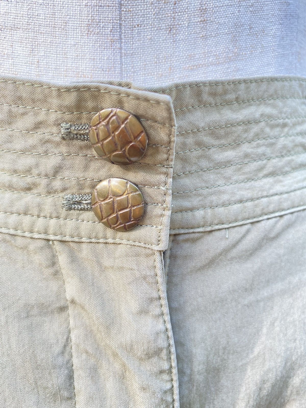 Versace Gianni Versace vintage mid-length green casual pants Size 27" / US 4 / IT 40 - 7 Thumbnail