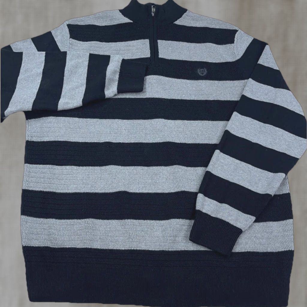 Chaps VINTAGE Chaps Sweater Shirt Men 2XL Black Heavy Knit Pullover 1/4 Zip Golf Winter Casual Mens Size US XXL / EU 58 / 5 - 1 Thumbnail