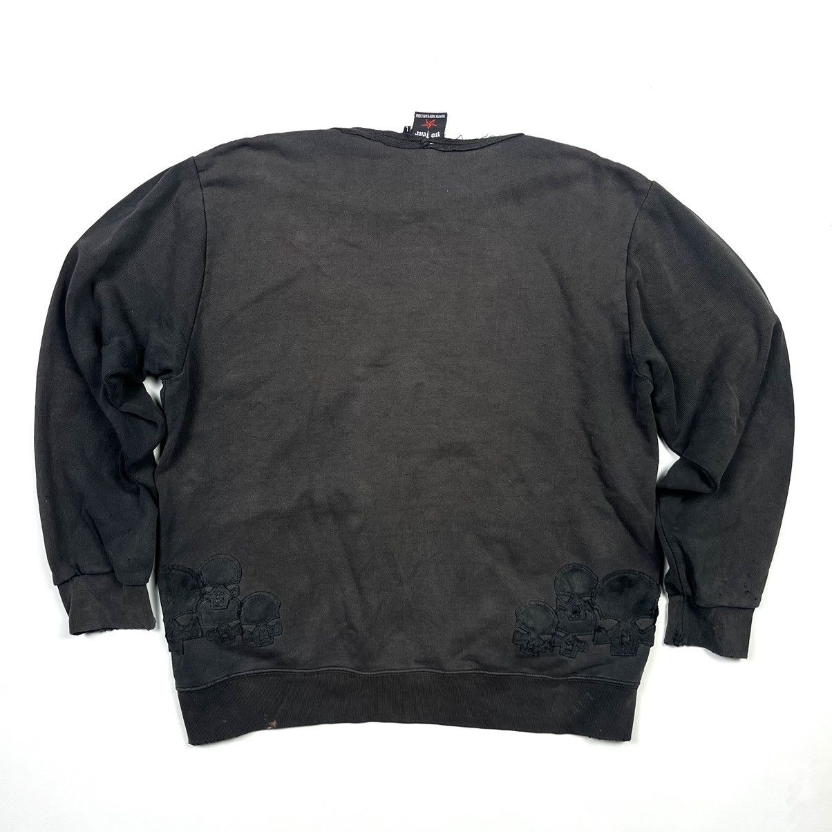 No Fear × Vintage 💀 No Fear Skeleton Vintage Streetwear Sweatshirt Black Size US L / EU 52-54 / 3 - 8 Thumbnail