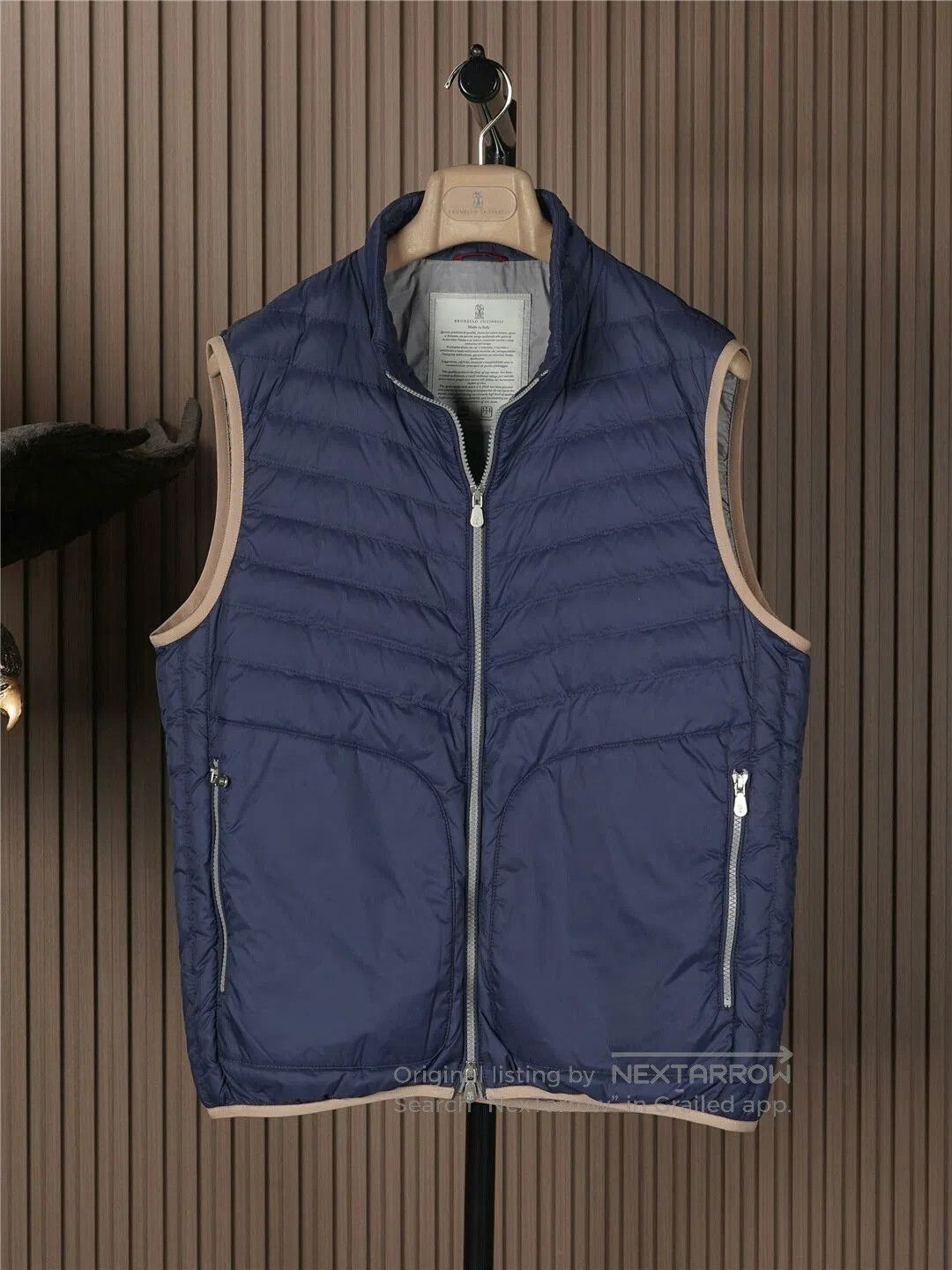 Brunello Cucinelli Brunello Cucinelli Men's Down Vest. Size US XL / EU 56 / 4 - 1 Thumbnail