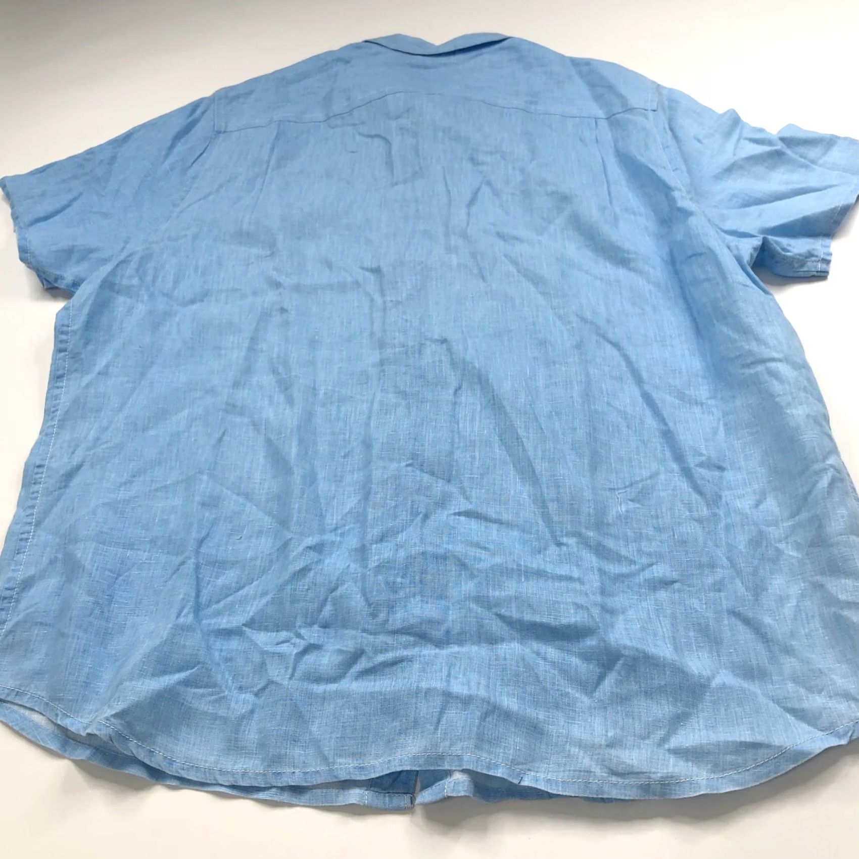 Tommy Bahama Tommy Bahama Shirt Blue 2XL Linen Short Sleeve Casual Pocket Button-Up Men’s Size US XXL / EU 58 / 5 - 5 Thumbnail