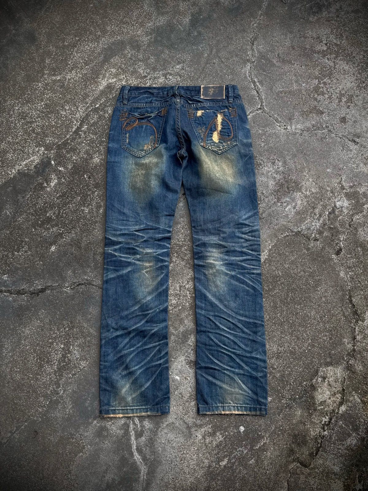 PPFM Japanese TuoGu Denim Distressed Styled Size US 29 - 2 Thumbnail
