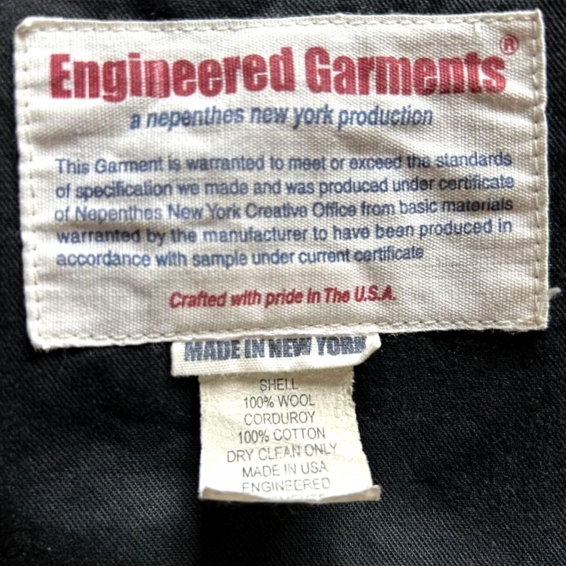 Engineered Garments Engineered Garments METCALF BROS. UNIFORM SERGE COVERALLS MEN Wool Size S Used Size US 29 - 7 Thumbnail