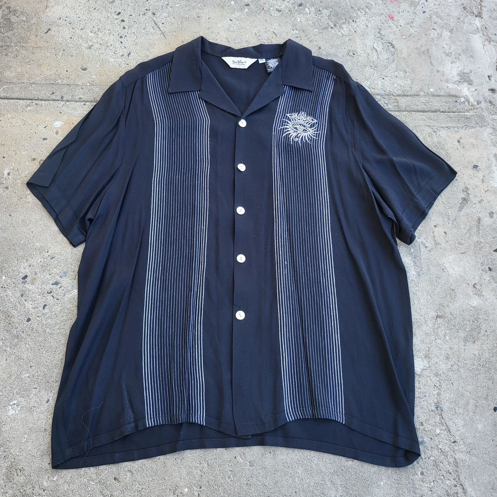 Other Vintage 90s Da Vinci Shirt Size 2XL XXL Black Reign & Shine Size US XXL / EU 58 / 5 - 1 Thumbnail