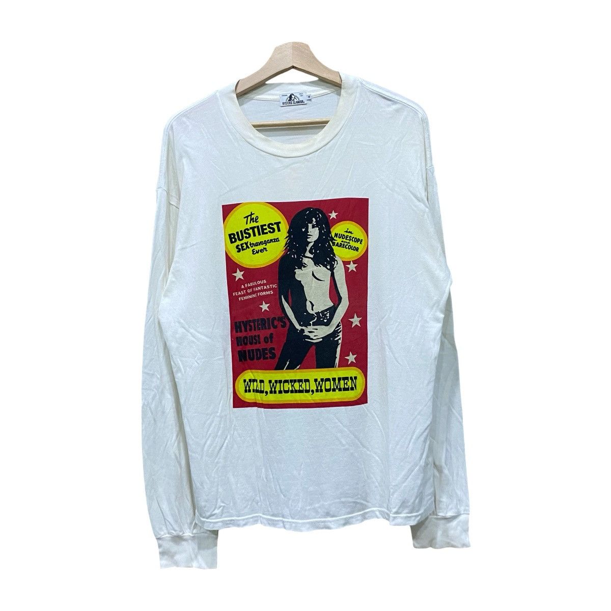 Hysteric Glamour Hysteric Glamour "The Bustiest" Nudescope L/S Tee White M Size US M / EU 48-50 / 2 - 1 Thumbnail