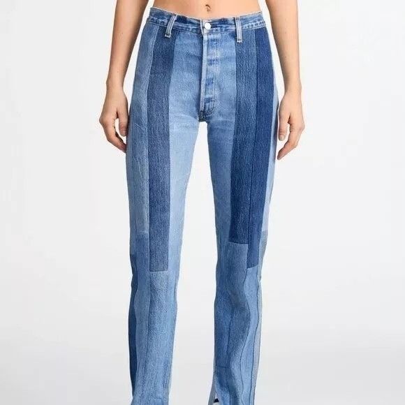 $650 NWT RE/DONE x LEVI'S 60s PATCHED SKINNY BOOT JEANS 25