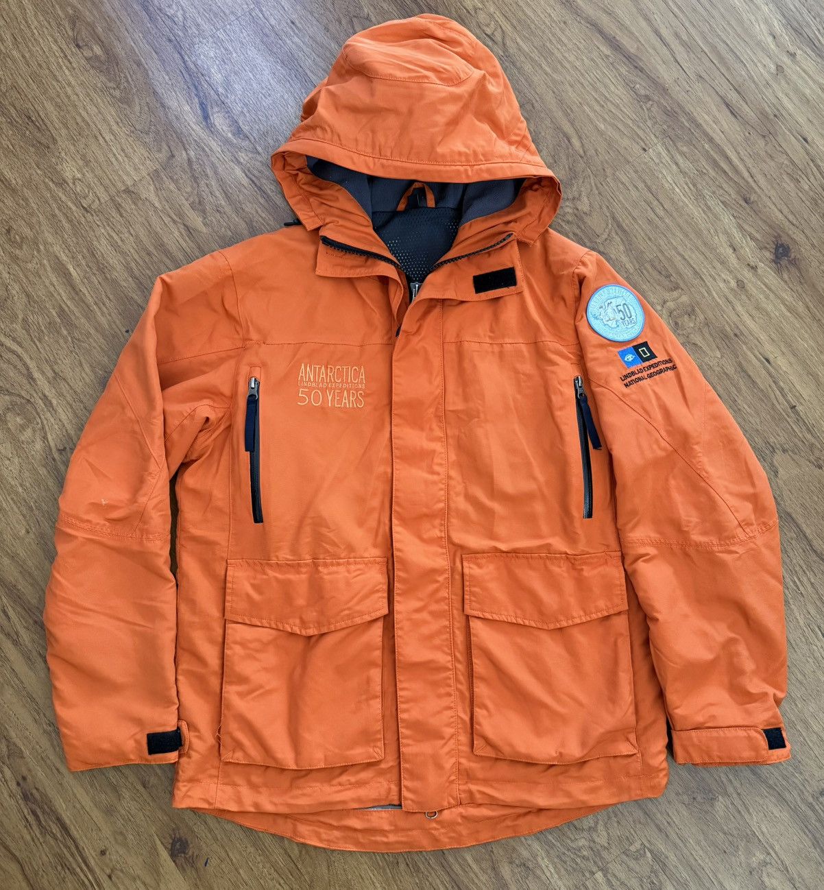 Other Men’s National Geographic Lindblad Expeditions Orange Jacket Size US XXS / EU 40 - 1 Thumbnail