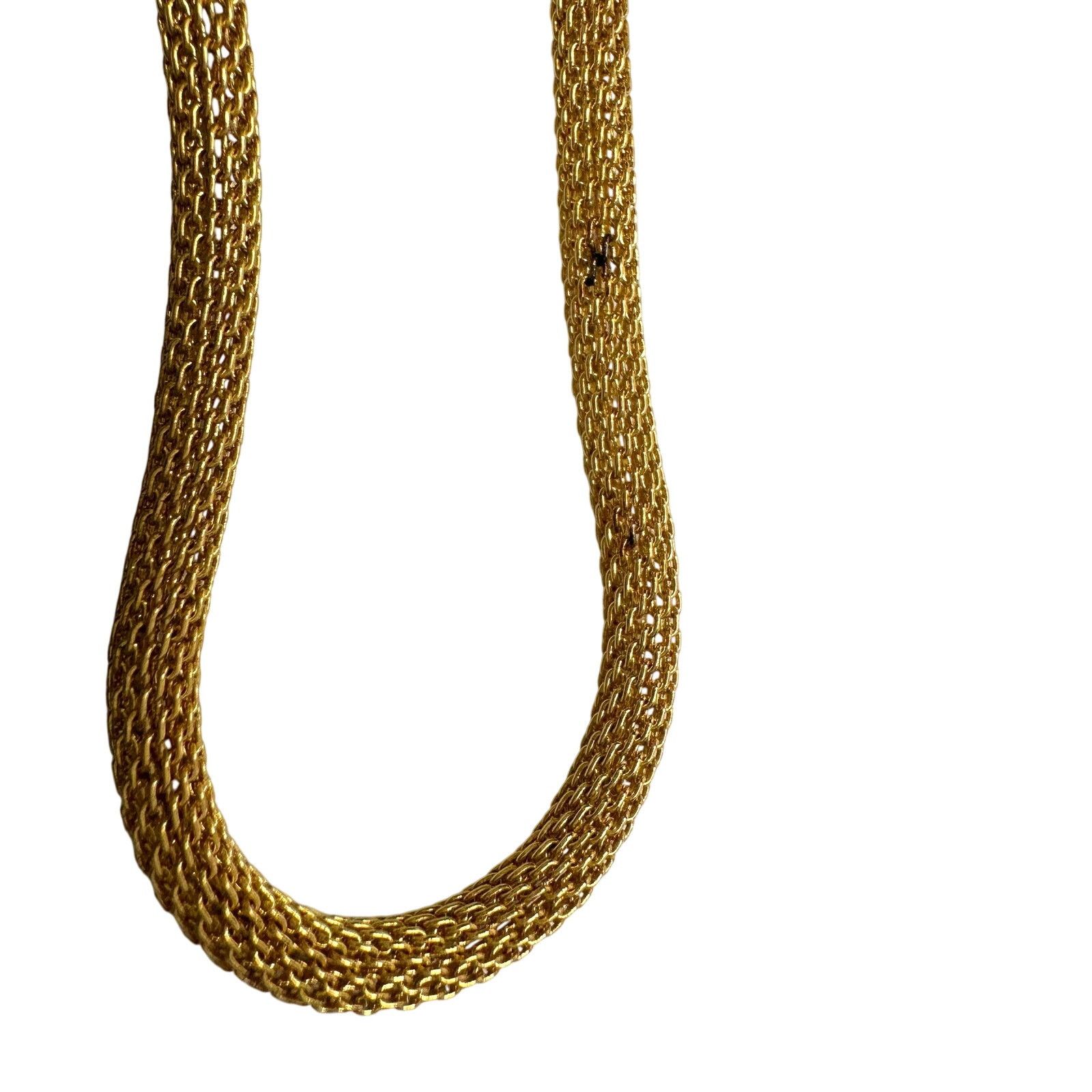Givenchy Vintage Givenchy Mesh / Herringbone / Snake Necklace Size ONE SIZE - 5 Thumbnail