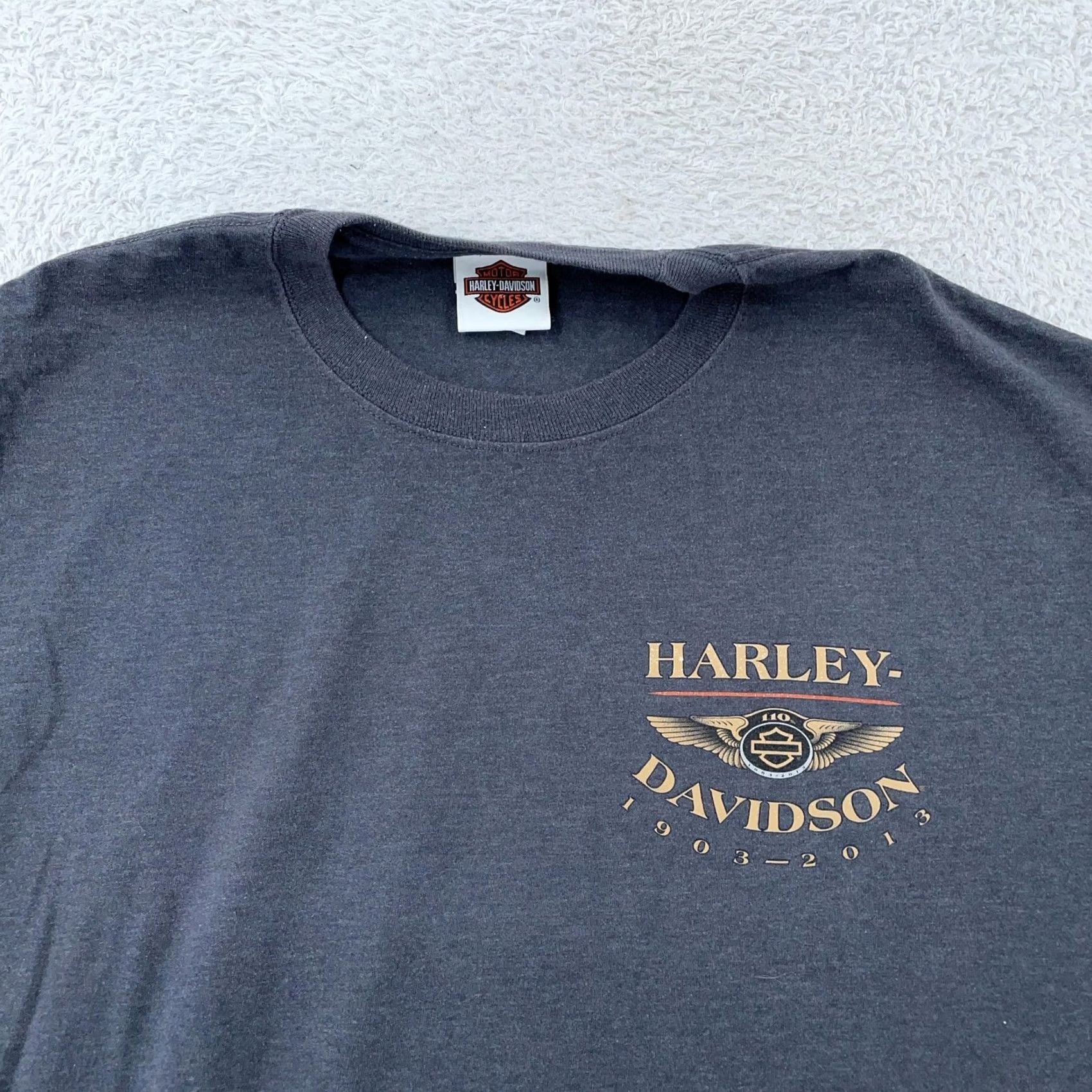 Harley Davidson Harley-Davidson Shirt L/XL 110th Anniversary Dealer Atlantic City New Jersey Tee Size US L / EU 52-54 / 3 - 2 Thumbnail