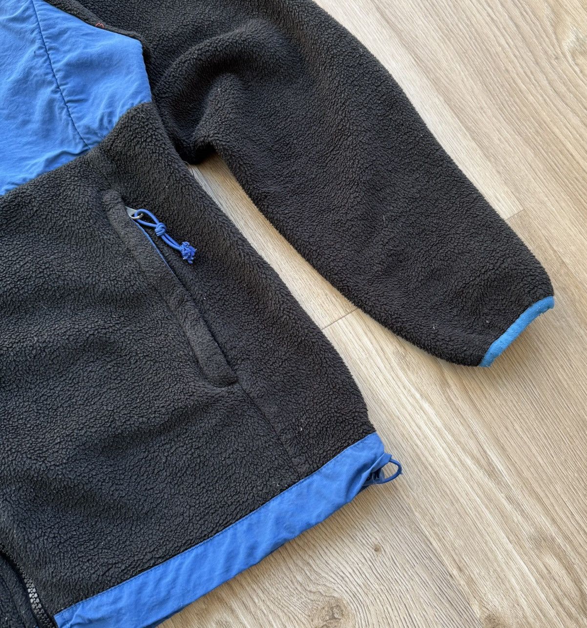 The North Face Vintage The North Face TNF Black/Blue Fleece Jacket Size XL / US 12-14 / IT 48-50 - 4 Thumbnail