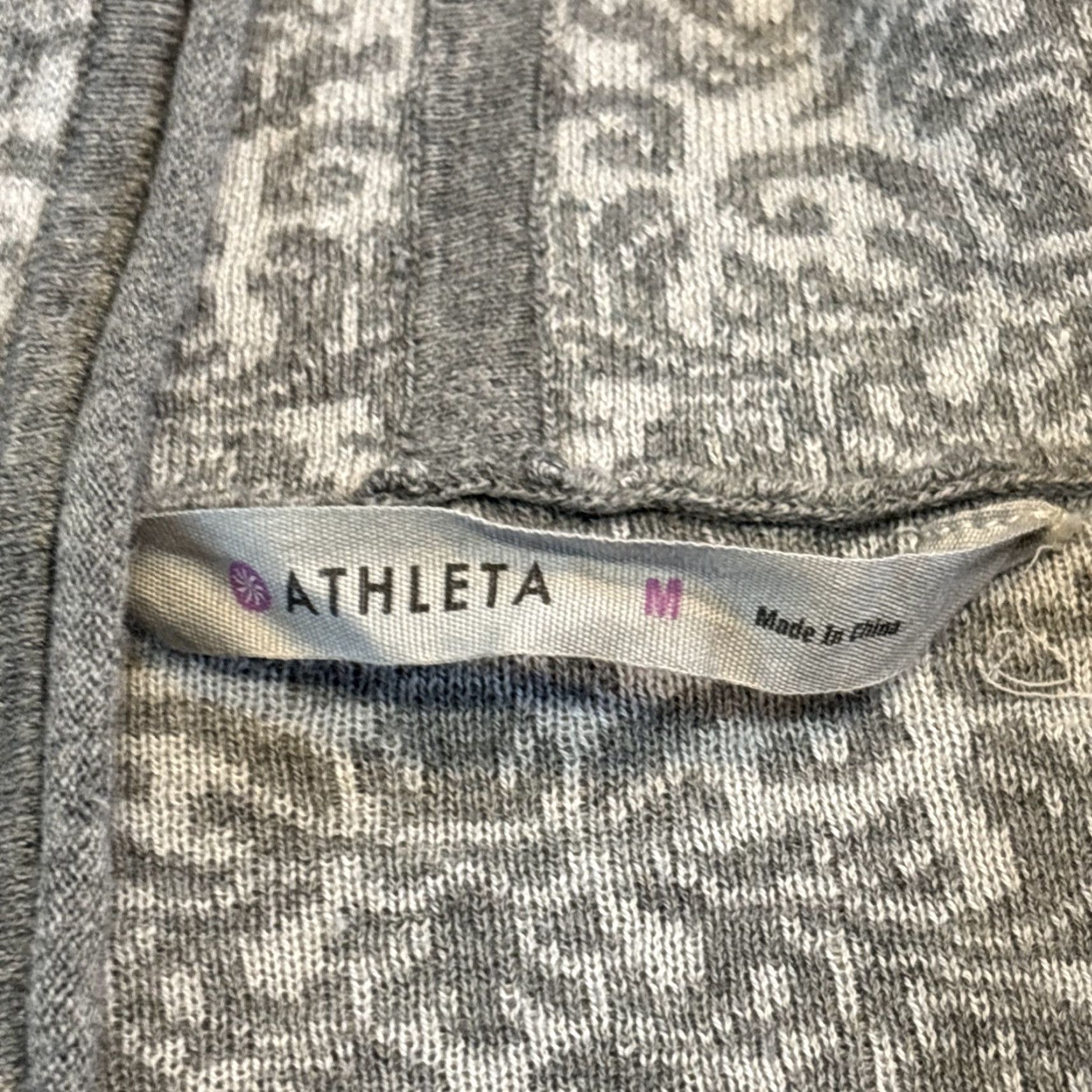 Athleta Athleta Cardigan Sweater M Gray Wool Blend Long Sleeve Zip Boho Ombre Women Size M / US 6-8 / IT 42-44 - 2 Thumbnail