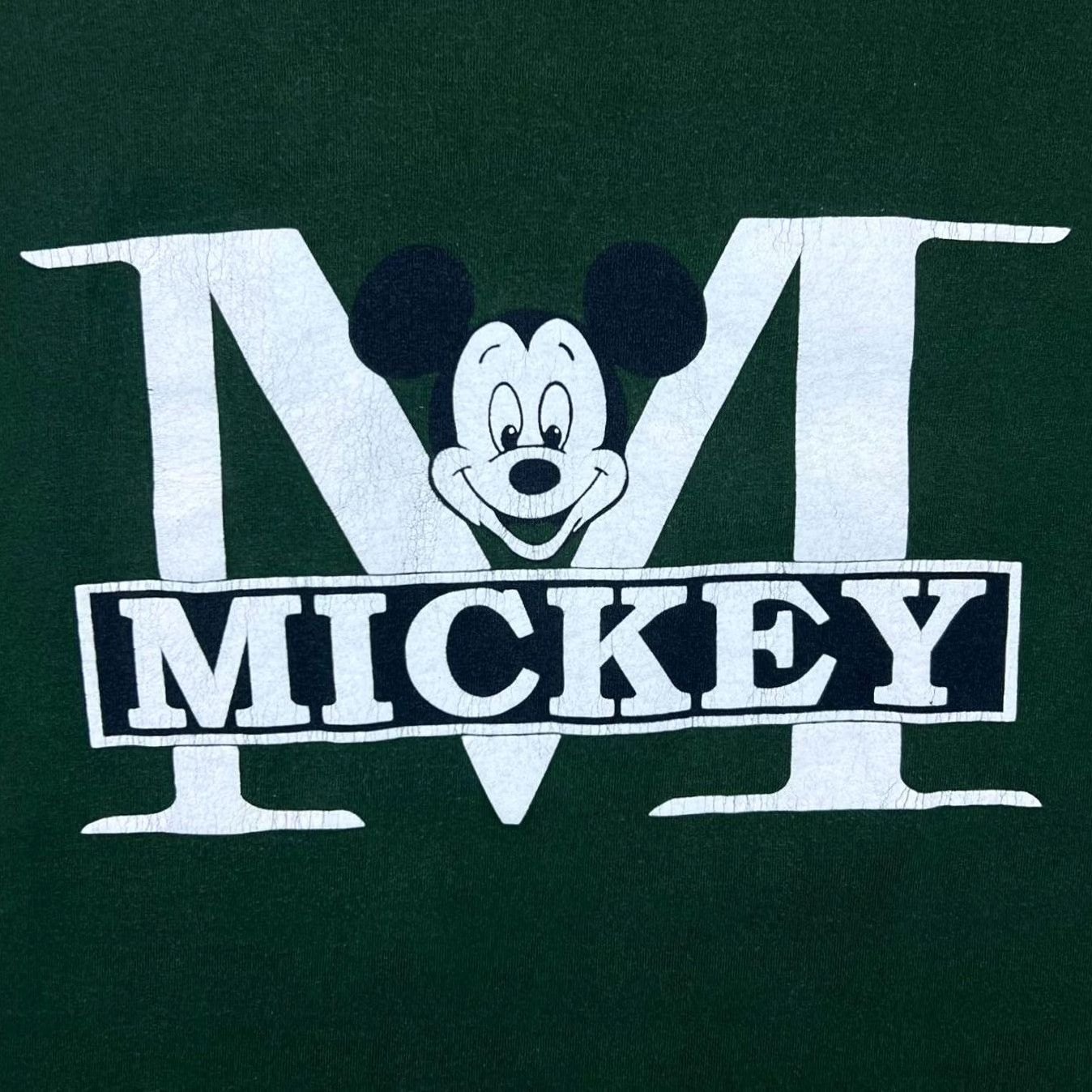 Fruit Of The Loom VINTAGE Disney Mickey Graphic Green Single Stitch T-Shirt XL Mens FOTL 90s Size US XL / EU 56 / 4 - 4 Thumbnail
